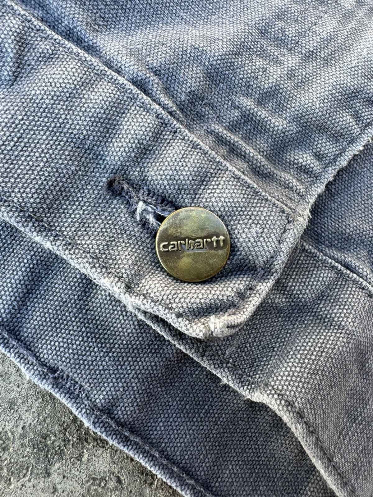 Carhartt × Vintage Carhartt B136 Grey Double Knee Size US 36 / EU 52 - 9 Thumbnail