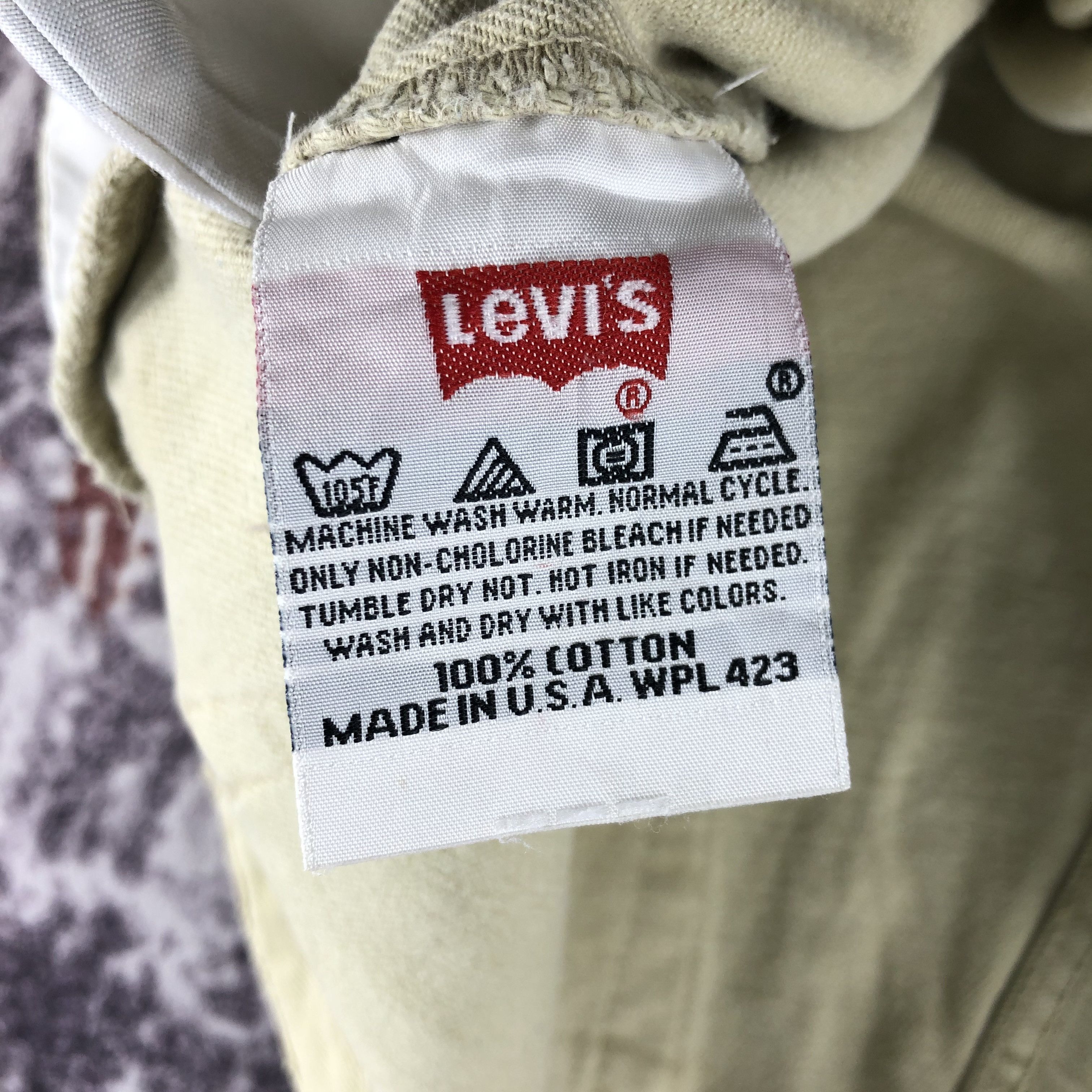 Levi's 90s Vintage Cream Levis 501 Jeans-JM2504 Size US 40 / EU 56 - 15 Thumbnail