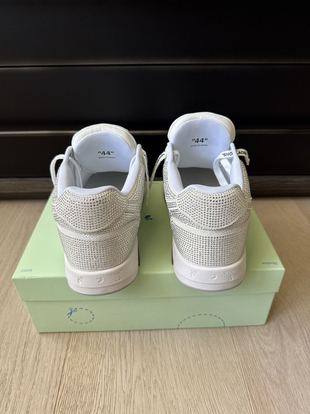 Off-White Off-White Out Of Office Crystal Embellished Sneaker Size US 11 / EU 44 - 2 Thumbnail