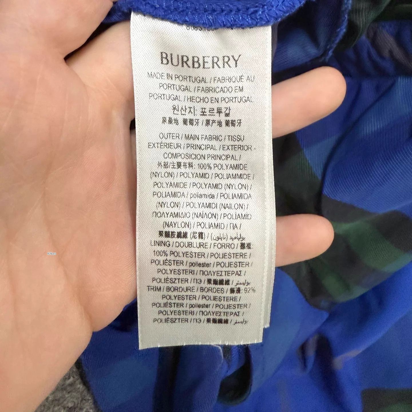 Burberry Blue Plaid Pattern Drawstring Shorts Size US 36 / EU 52 - 4 Thumbnail