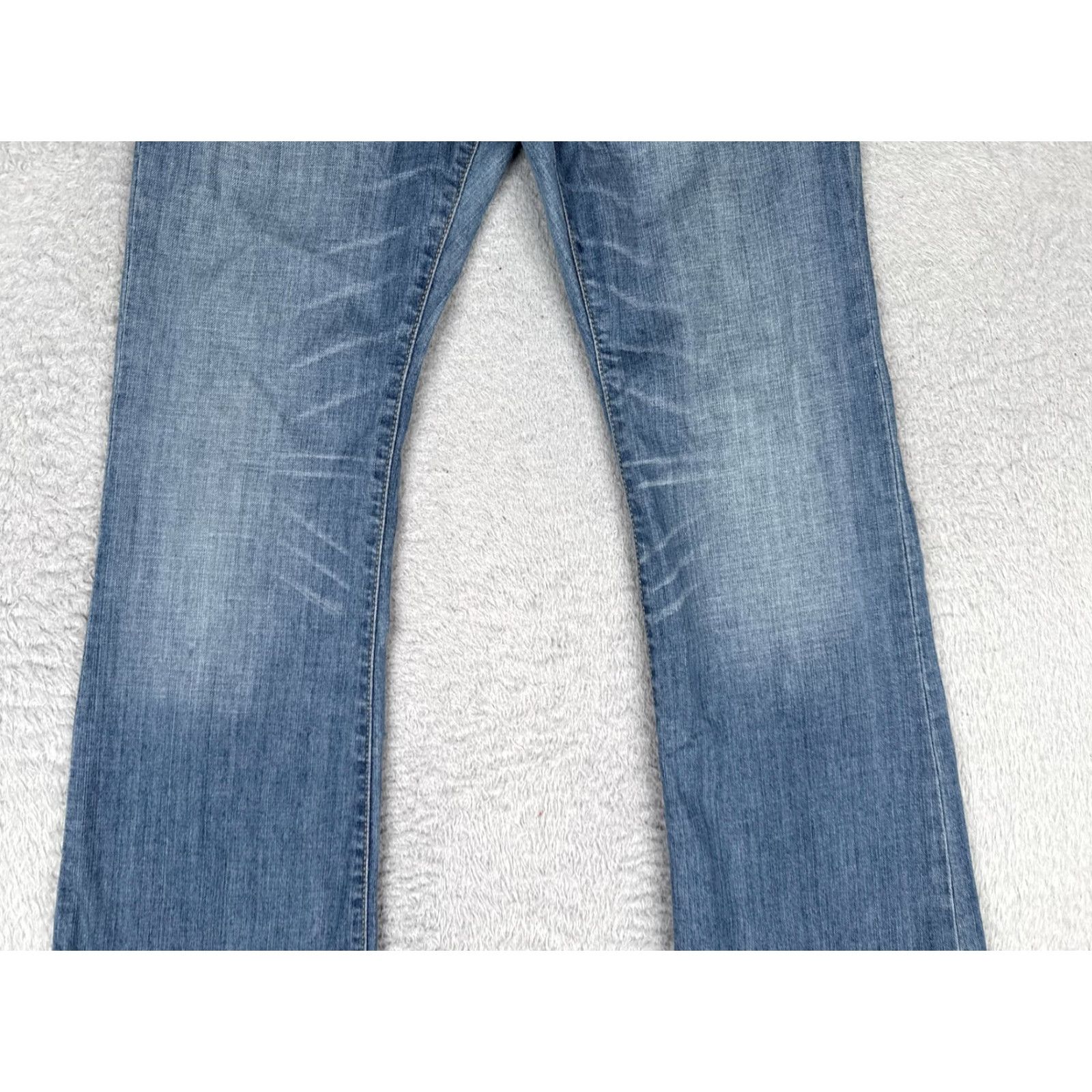 Vintage Salt Broadway Bootcut Jeans Womens 29 Blue Med Wash Mid Rise Stretch Denim Boots 5-Pocket 29x33 Size 29" - 3 Thumbnail