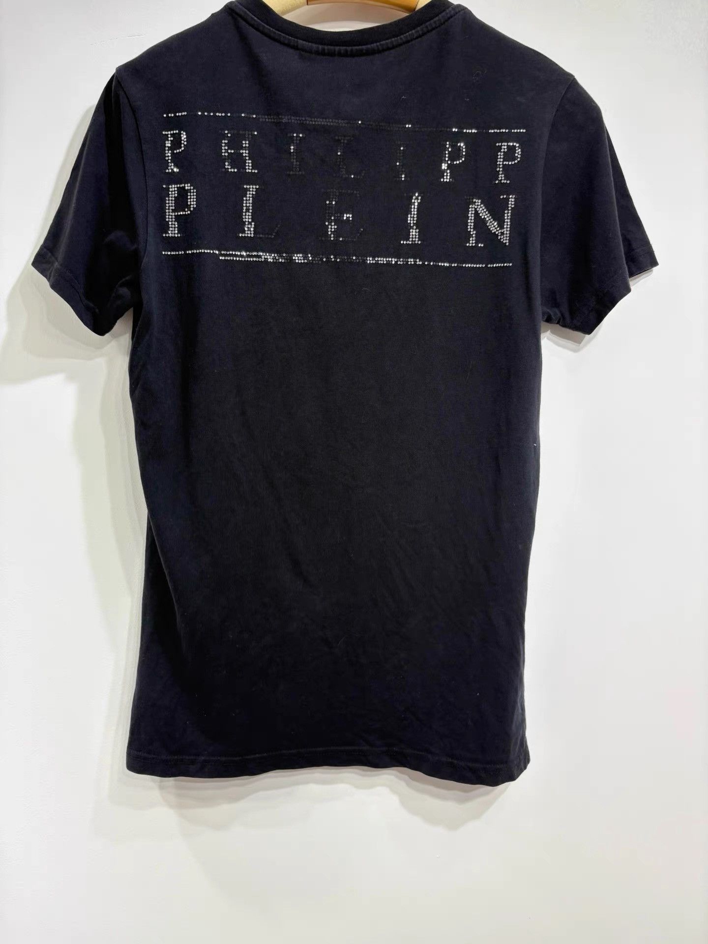 Philipp Plein PHILIPP PLEIN Black Skull Rhinestone Short Sleeve K29 Size US S / EU 44-46 / 1 - 2 Thumbnail