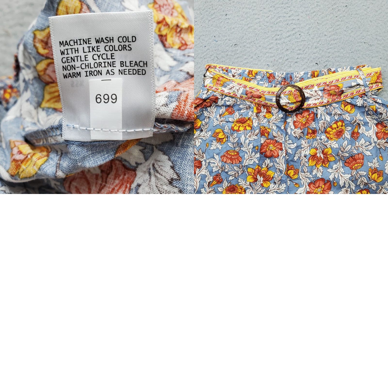 Rachel Zoe Rachel Zoe Paperbag Shorts Womens Small Multi Floral Linen Belted Waist Size 28" / US 6 / IT 42 - 8 Thumbnail
