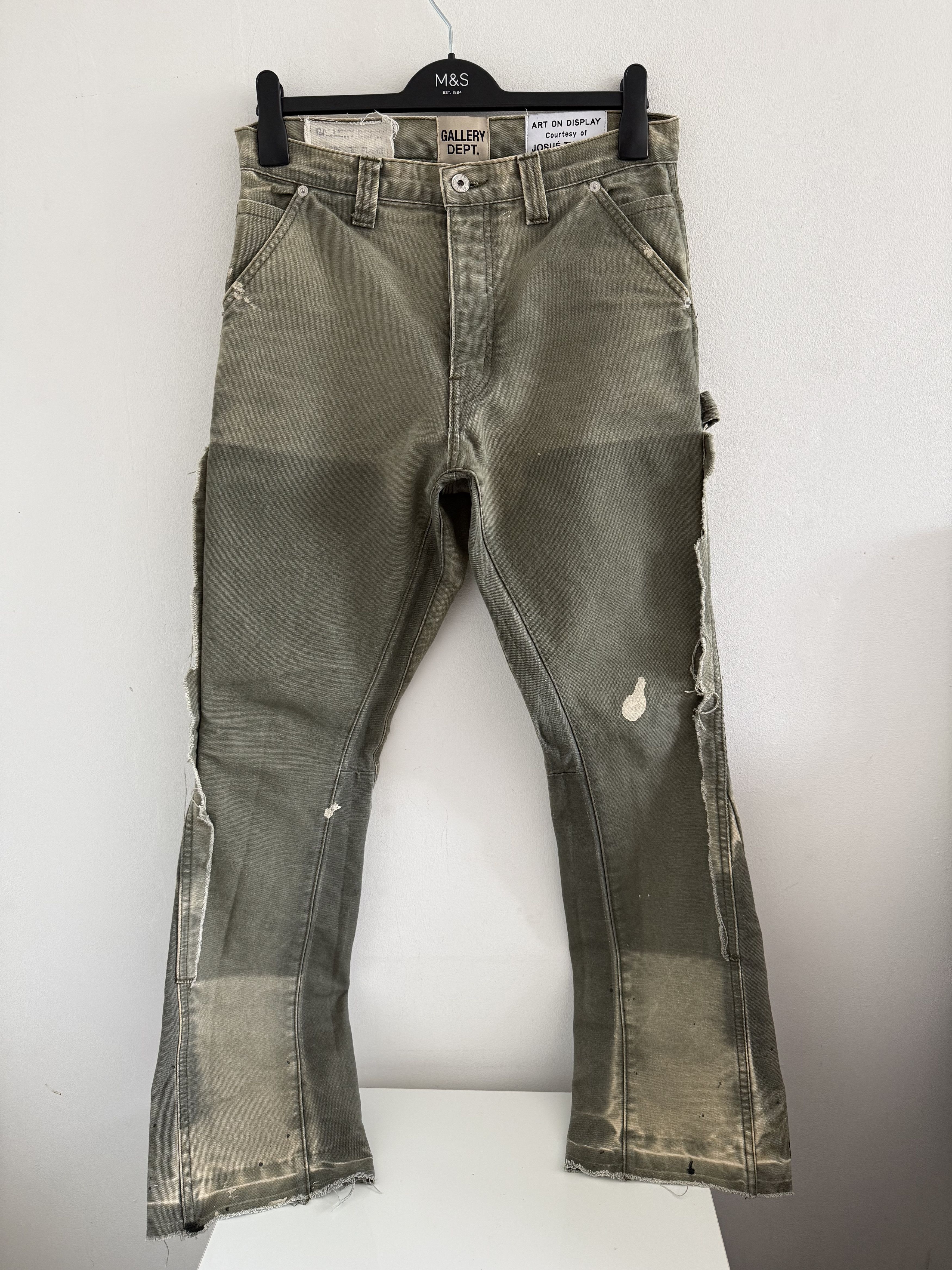 Gallery Dept. Gallery Department LA Flare Carpenter Jeans green moss Size US 30 / EU 46 - 1 Thumbnail