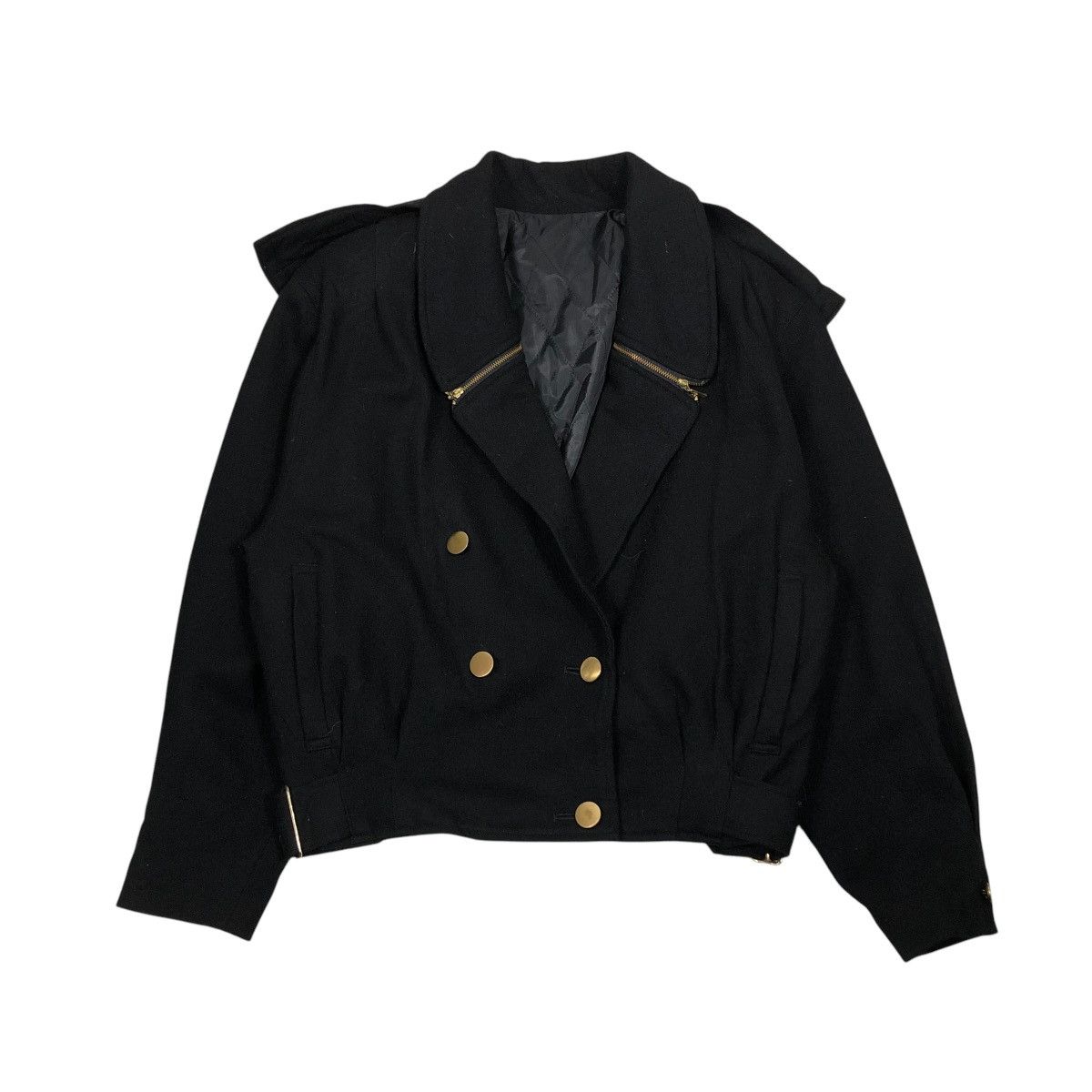 Japanese Brand 🔥VINTAGE BOMBER JACKET DOUBLE COLLAR ELBERT ISSEY MIYAKE Size US M / EU 48-50 / 2 - 1 Thumbnail