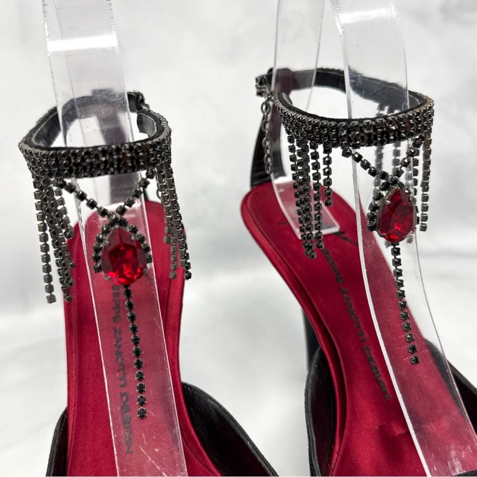 Giuseppe Zanotti Giuseppe Zanotti Vicini Vintage Gothic Pointed Toe Mule Heel Size US 8 / IT 38 - 2 Thumbnail