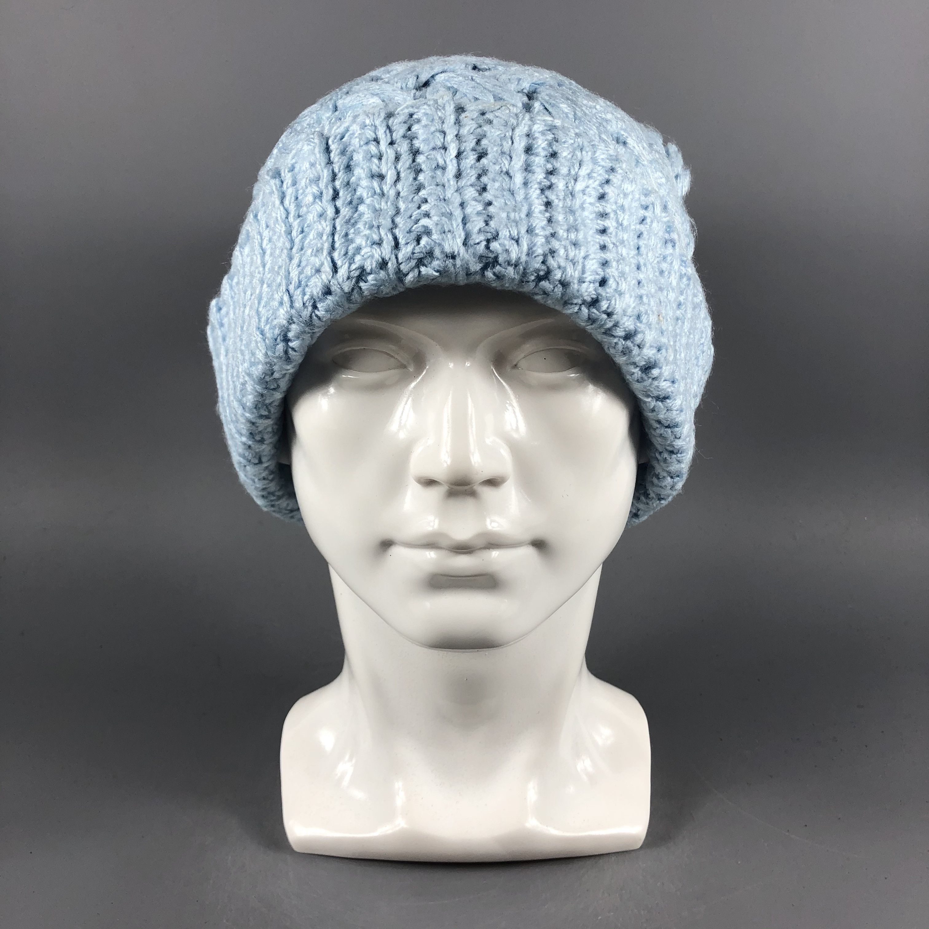 image of Vintage Womens Knit Beanie Snow Hat Snow Cap -D1215