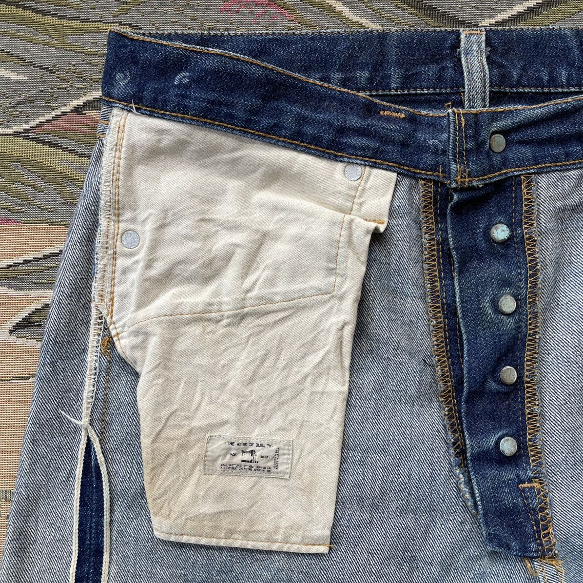 RESOLUTE Thrashed Resolute Selvedge Distressed Jeans Size US 32 / EU 48 - 6 Thumbnail