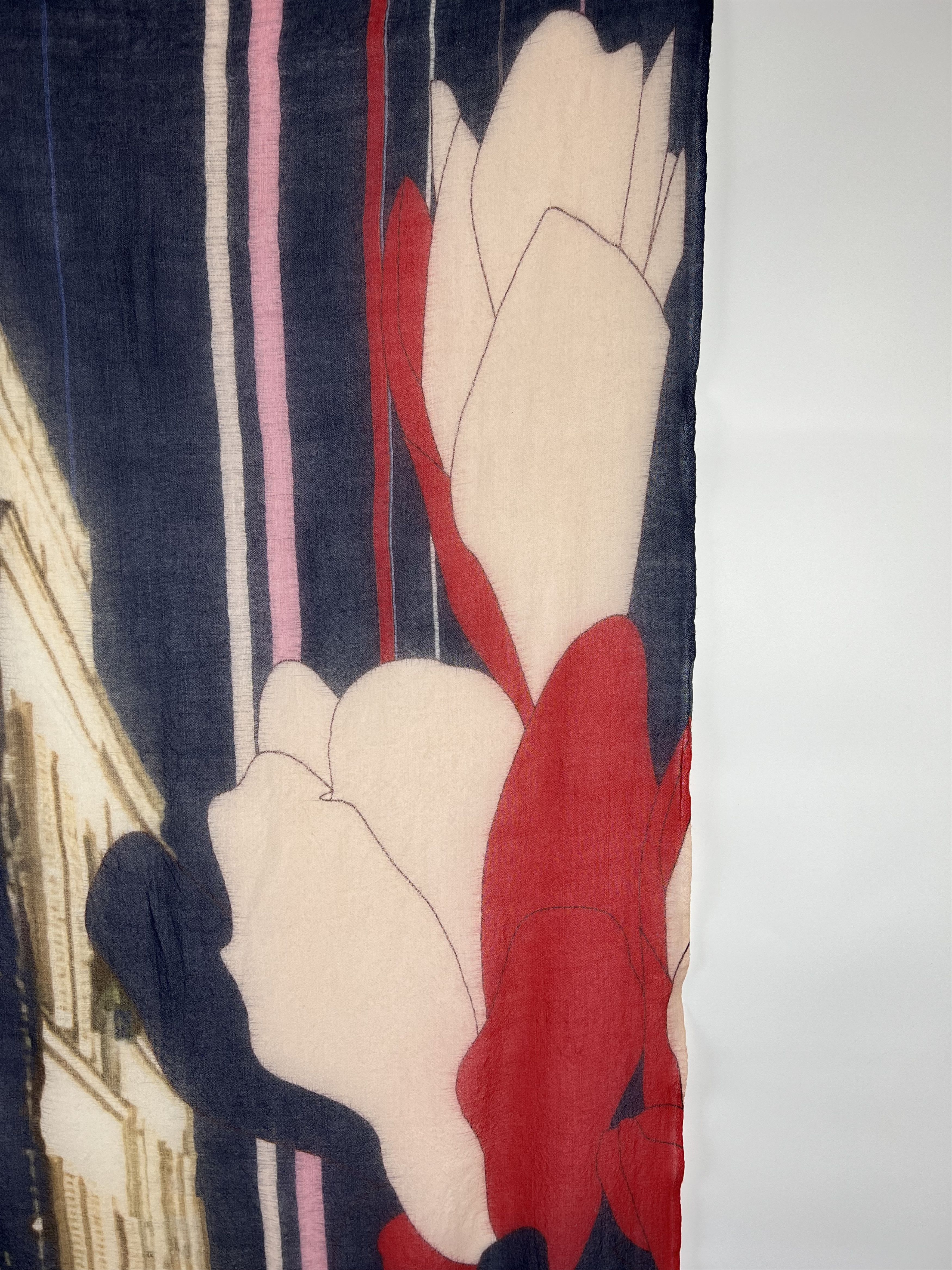 Becksondergaard Beck Sondergaard Multicolor 100% Wool Scarf 220x95 Size ONE SIZE - 4 Thumbnail