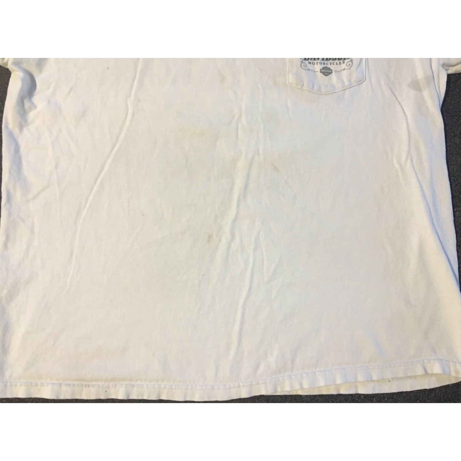 Harley Davidson VINTAGE Harley-Davidson Shirt XL White Bald Eagle Distressed 90s Grunge Biker USA Califonia 70s 80s Punk Graphic Tee Mens Size US XL / EU 56 / 4 - 5 Thumbnail