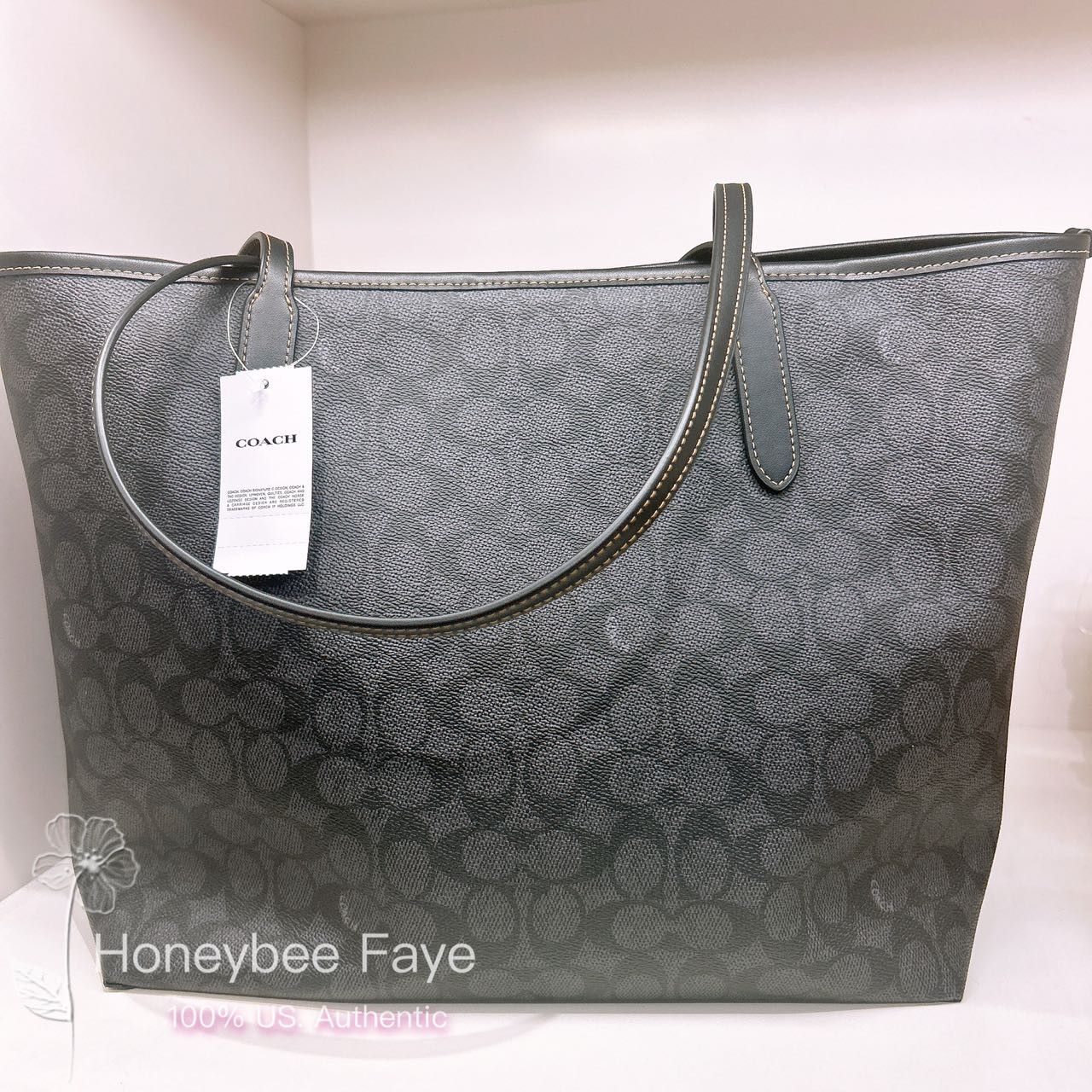 Coach City Tote In Signature Canvas With Halloween Graphic CW451 Size ONE SIZE - 2 Thumbnail