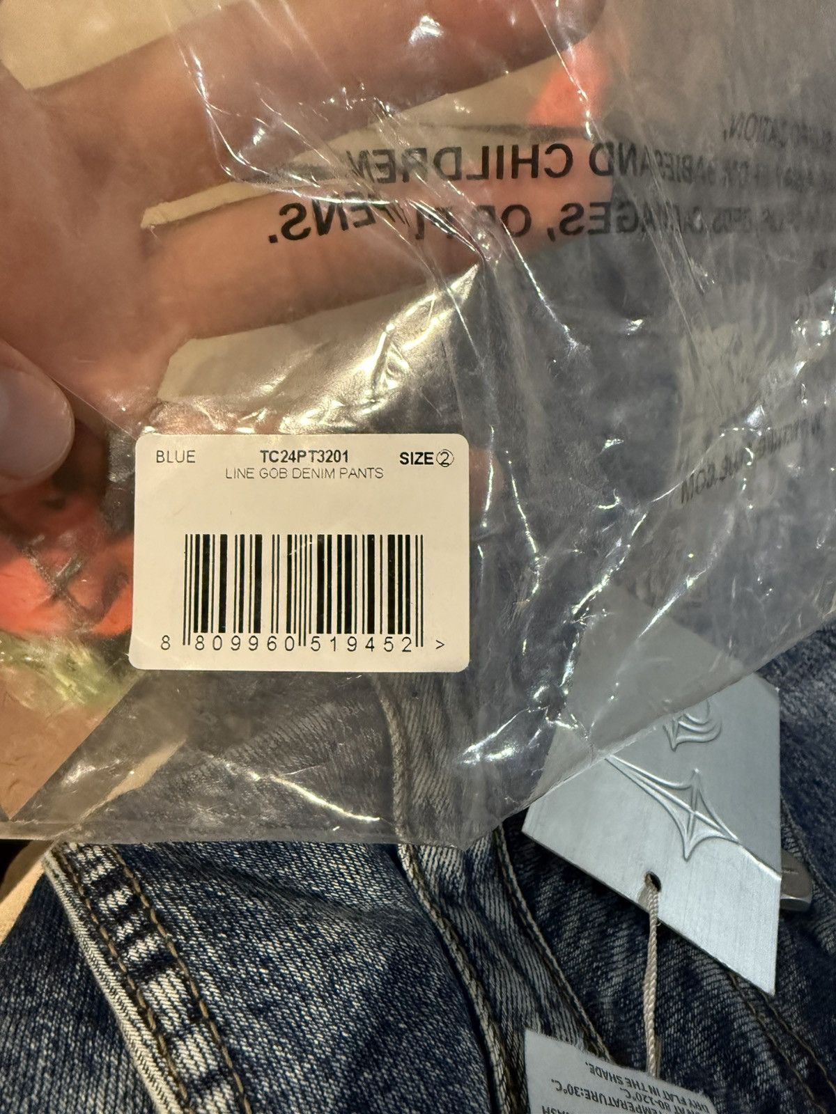 Thug Club THUG CLUB 24AW LINE GOB DENIM PANTS Size 31W STC24PT3201 Size US 31 - 15 Thumbnail