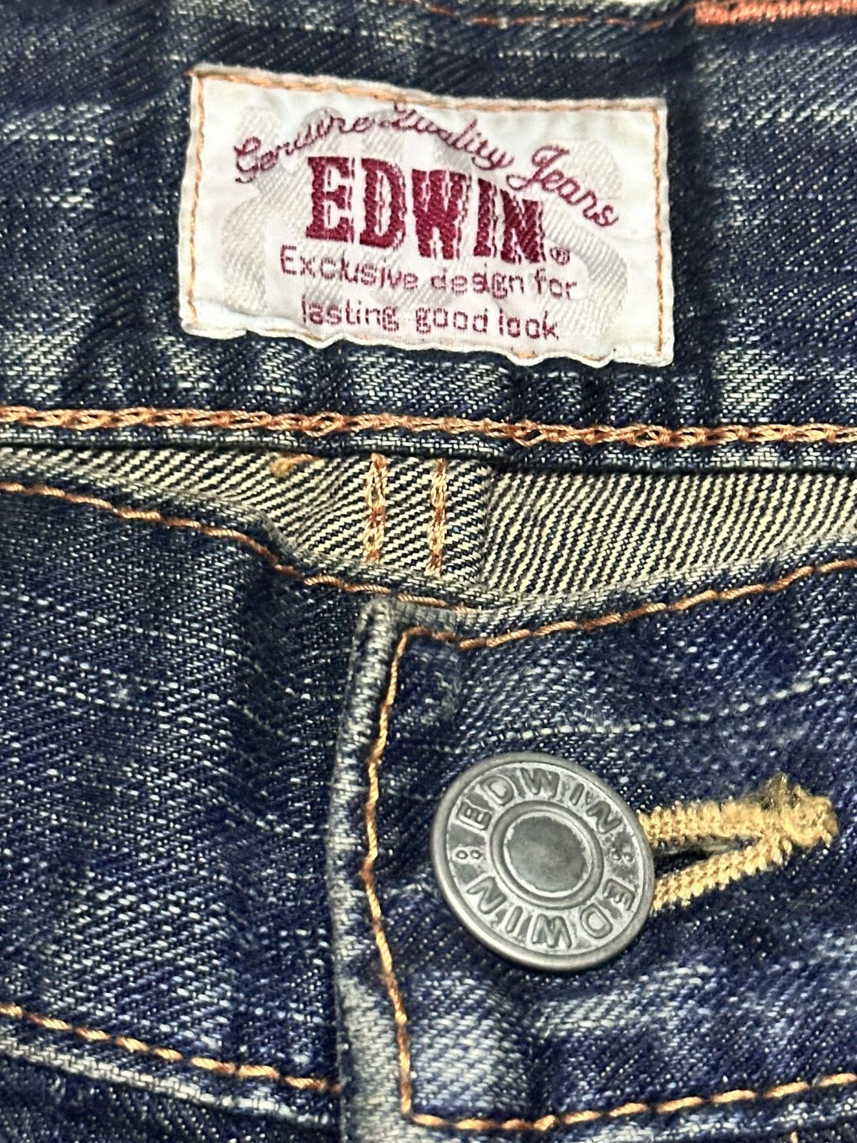 Japanese Brand Edwin XV Exclusive Vintage Baggy Style Jeans With MudWash Size US 32 / EU 48 - 7 Thumbnail