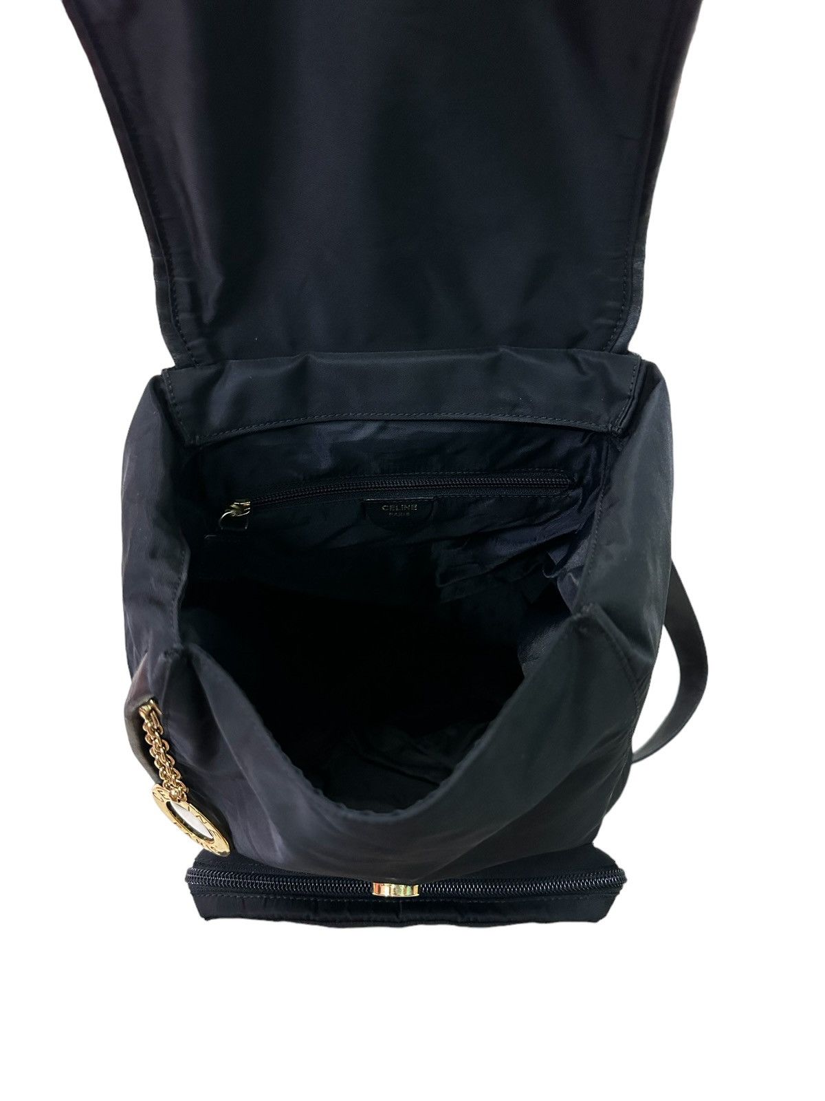 Celine AUTHENTIC CELINE BLACK NYLON BACKPACK Size ONE SIZE - 8 Thumbnail