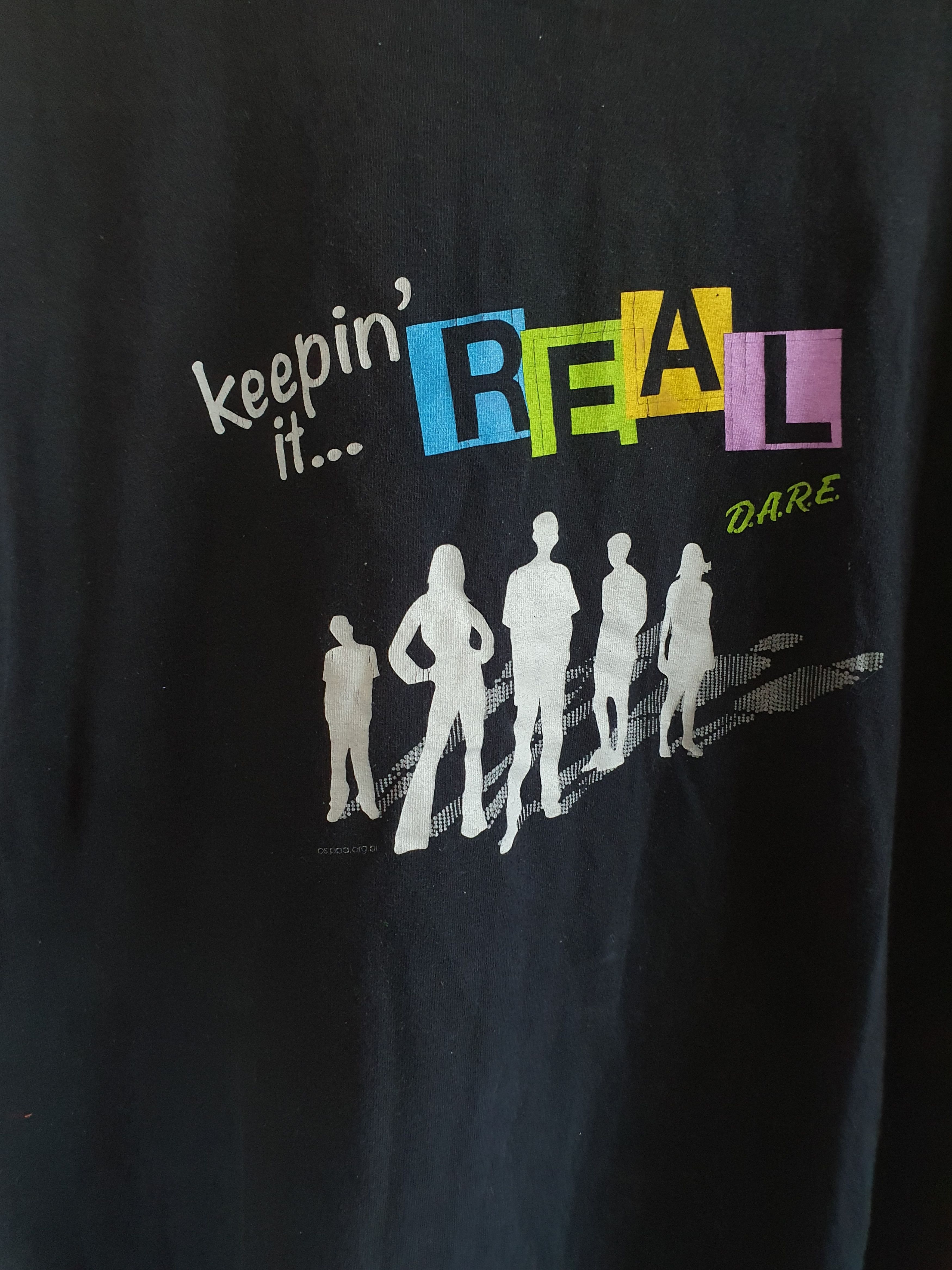 D.A.R.E × Gildan × Vintage D.A.R.E Keepin it Real Vintage t-shirt sz XL Size US XL / EU 56 / 4 - 4 Thumbnail