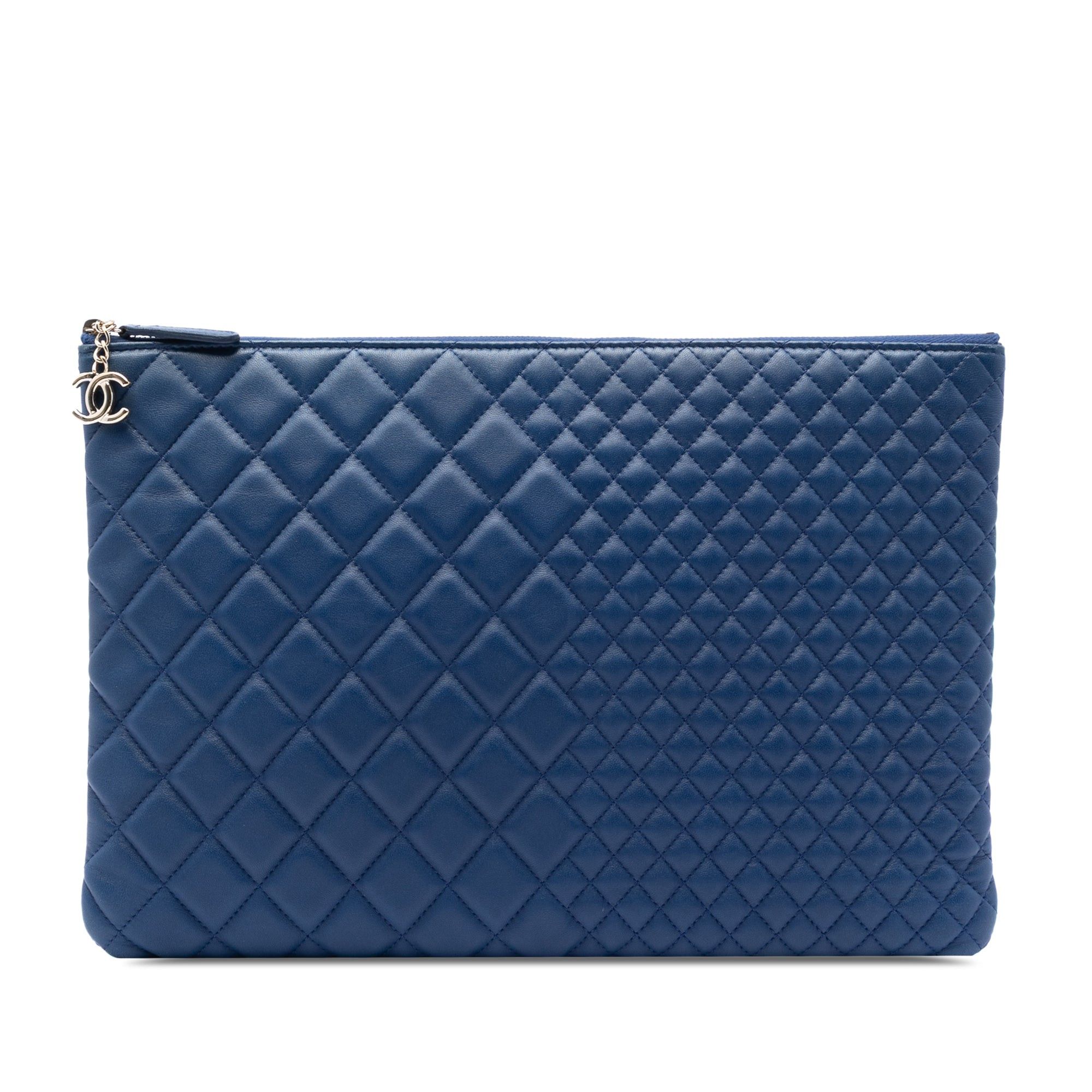 Chanel Large Bi Quilted Lambskin O Case Clutch Size ONE SIZE - 1 Thumbnail