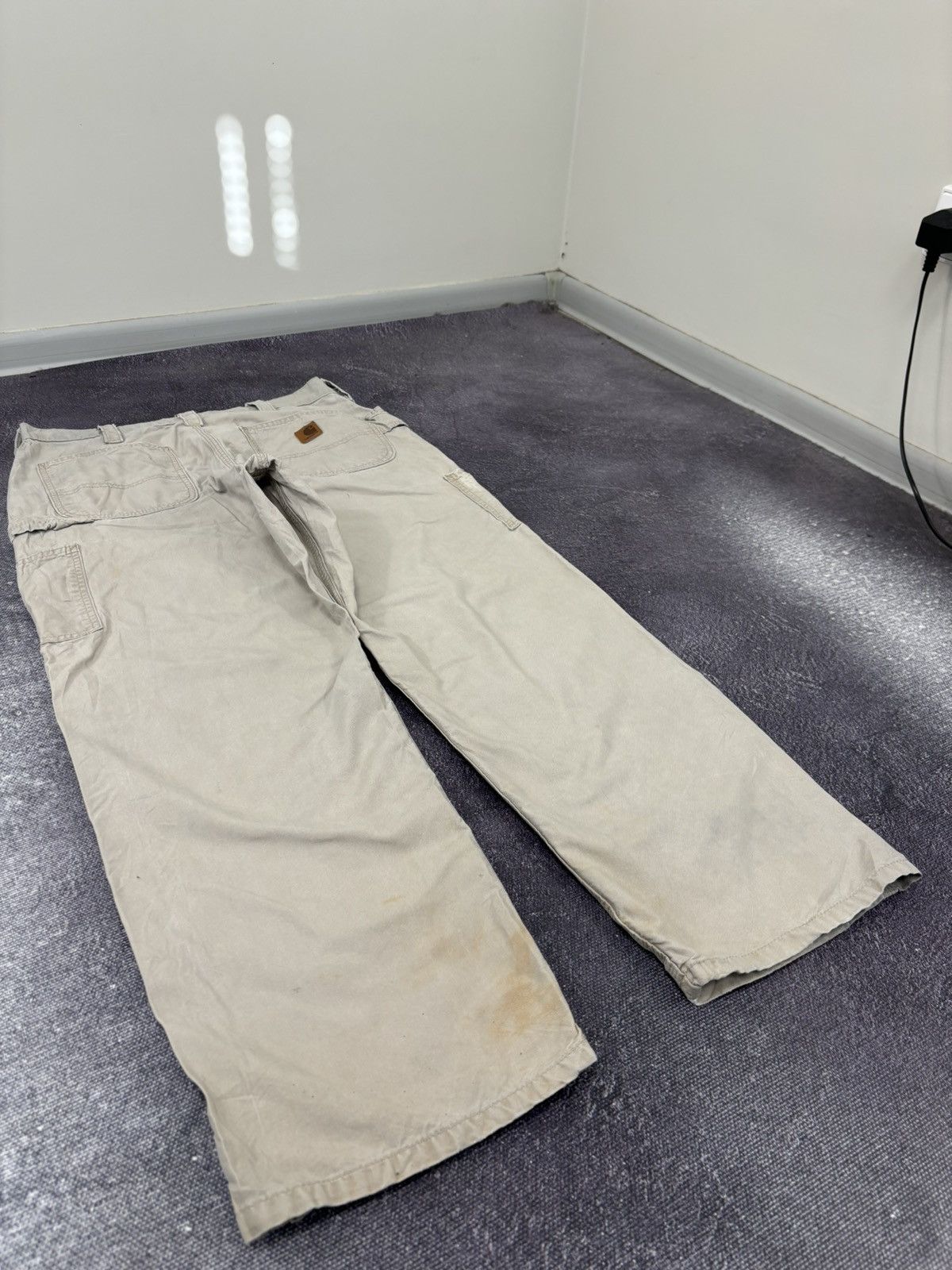 Carhartt Vintage Carhartt Beige Work Hype Carpenter Baggy Pants Size US 36 / EU 52 - 5 Thumbnail