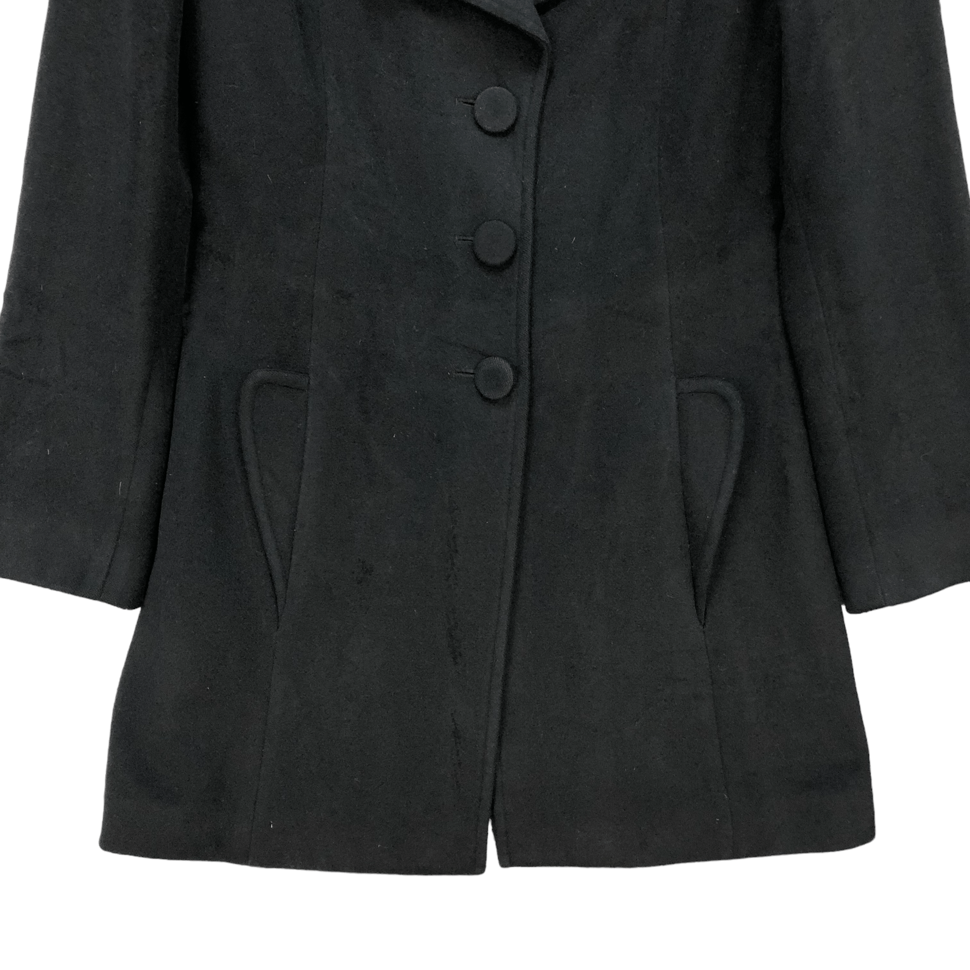 agnes b. AGNES B PARIS WOOL OVERCOAT #6262-56 Size S / US 4 / IT 40 - 3 Thumbnail