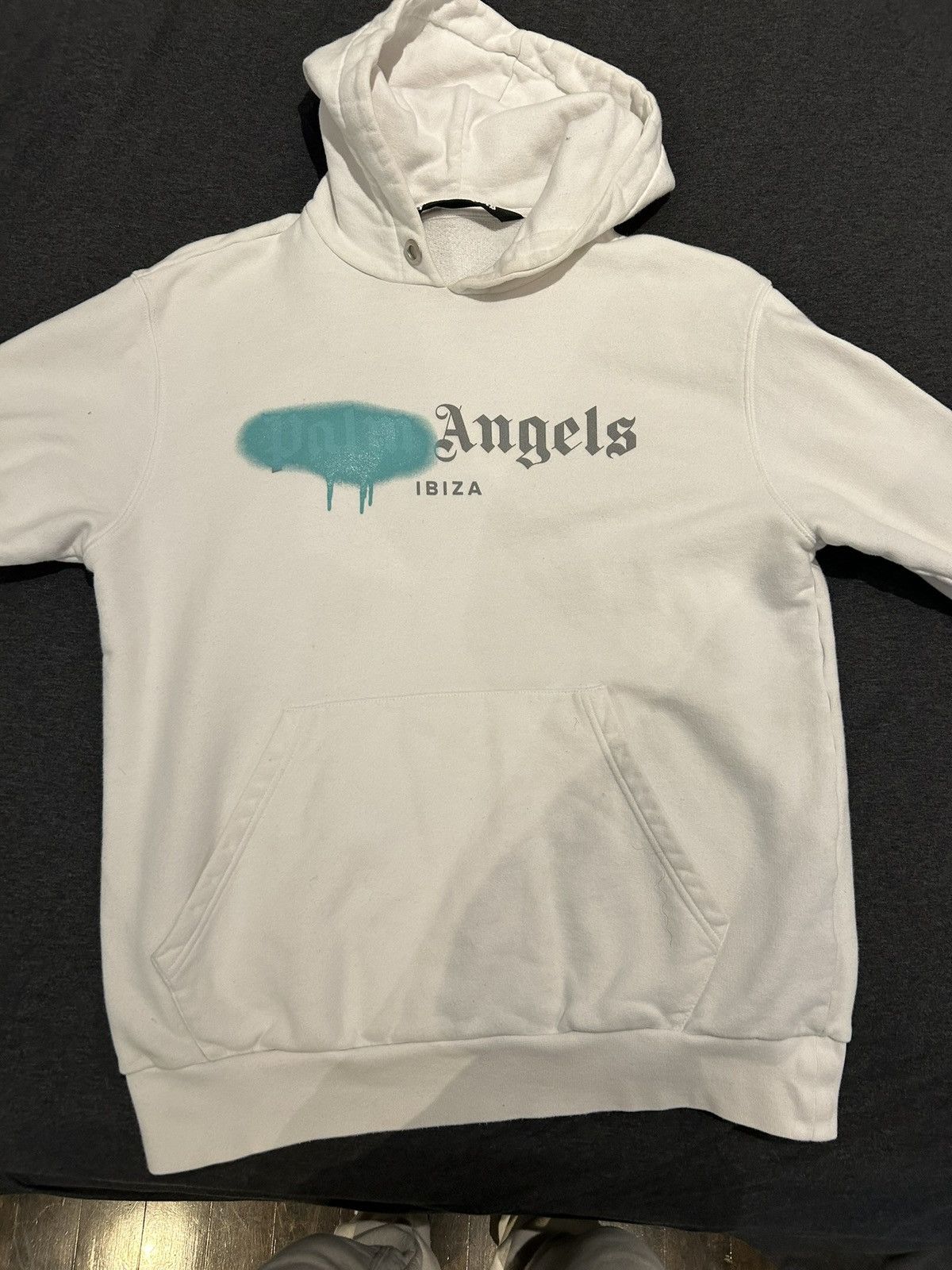 Palm Angels Palm Angles Spayed Ibiza Hoodie Size US S / EU 44-46 / 1 - 1 Thumbnail