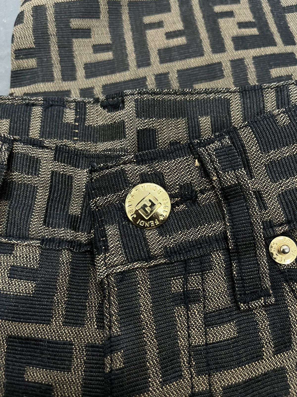 Fendi Fendi zucca pants archive vintage rare Size 26" / US 2 / IT 38 - 3 Thumbnail