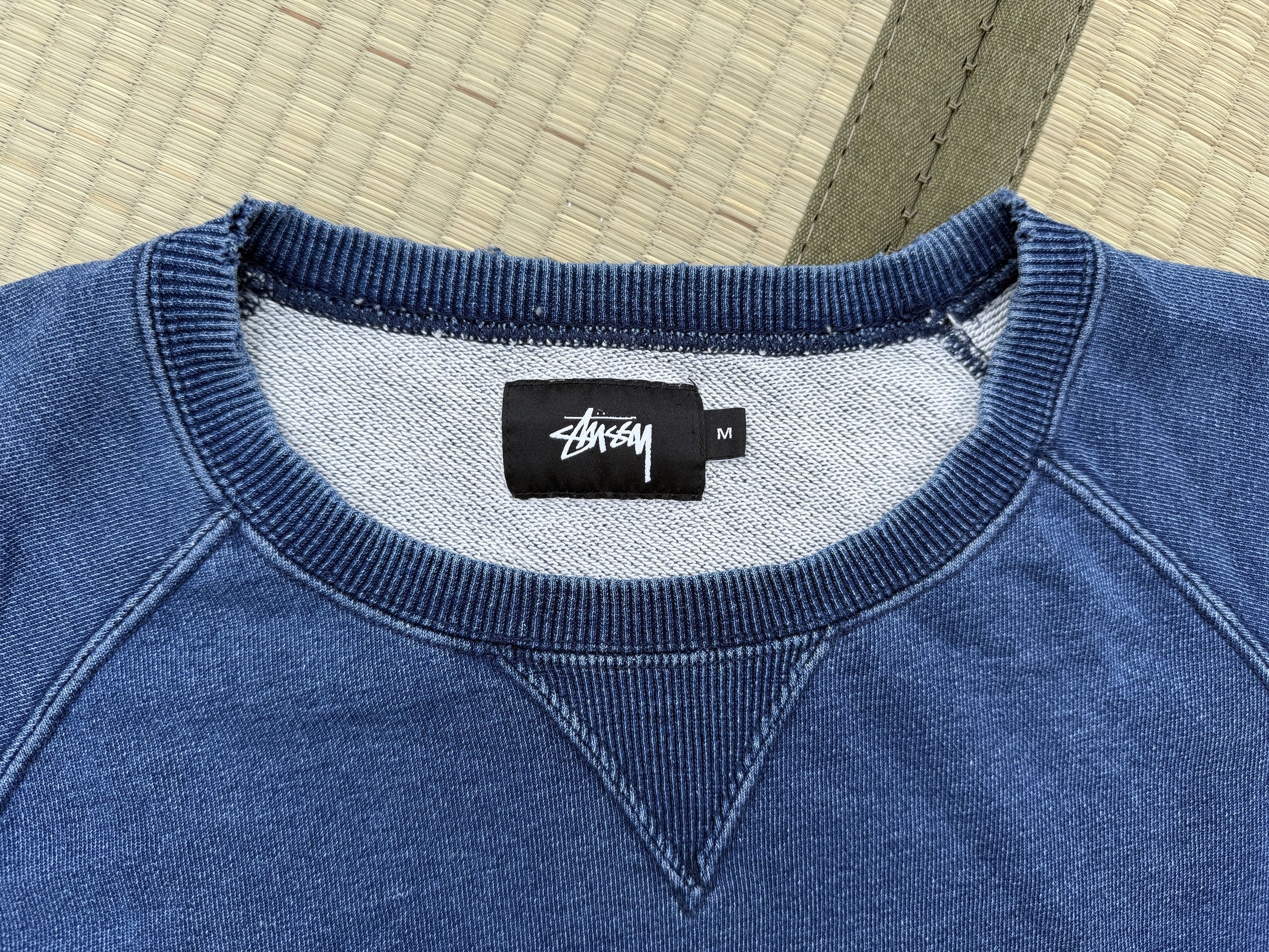 Stussy Indigo SS Crewneck Size US M / EU 48-50 / 2 - 9 Thumbnail