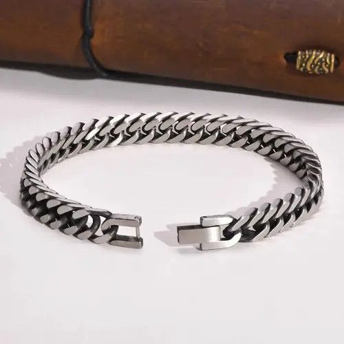 Vintage Chunky Retro Cuban Chain Bracelets Size ONE SIZE - 3 Thumbnail