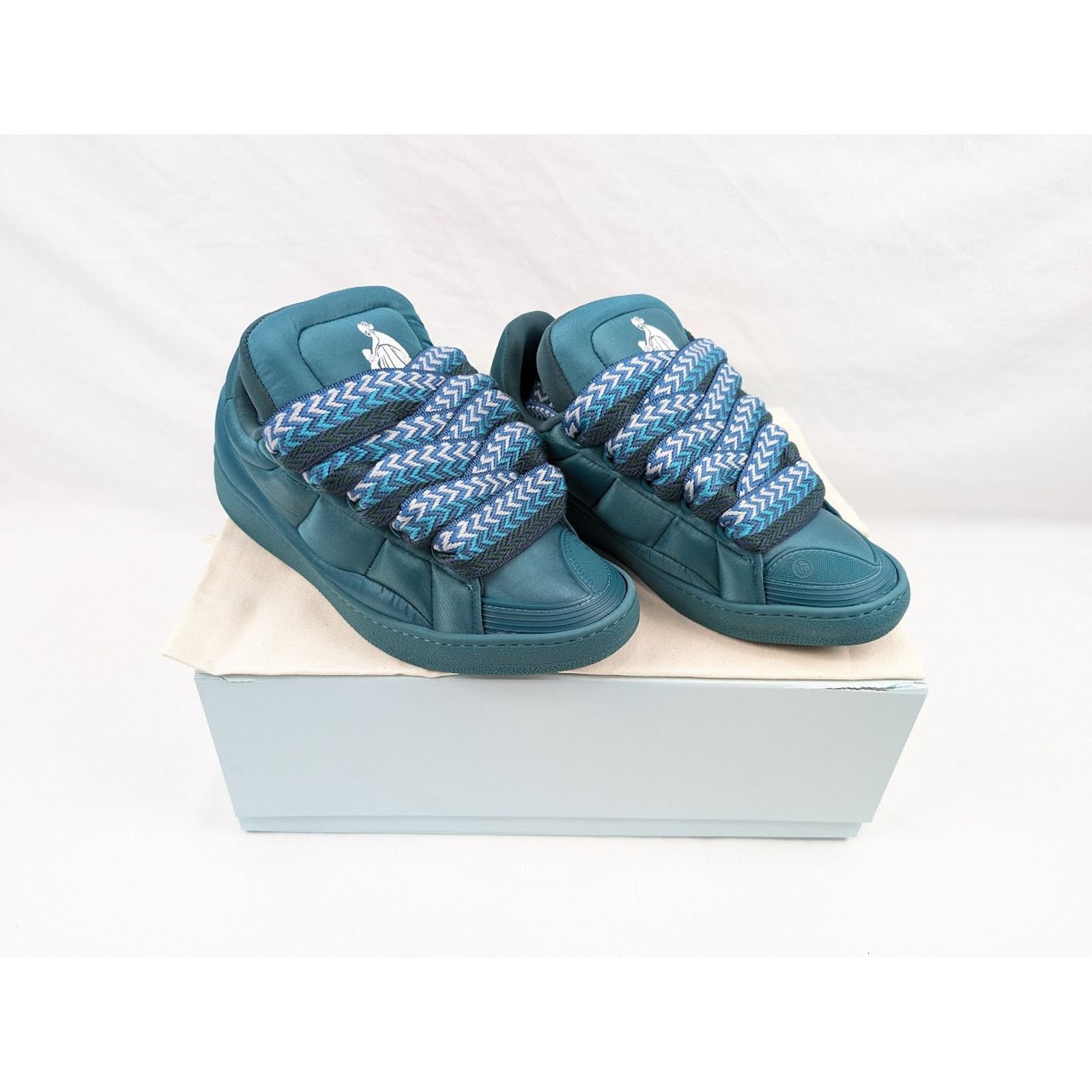 Lanvin o1rshd1 Curb XL Sneakers in Forest Size US 12 / EU 45 - 21 Thumbnail