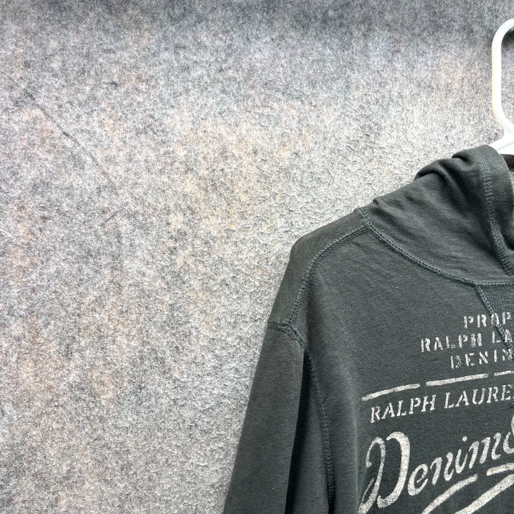 Vintage VINTAGE Denim & Supply Ralph Lauren Hoodie Women Small Gray Logo Lightweight Size S / US 4 / IT 40 - 7 Thumbnail
