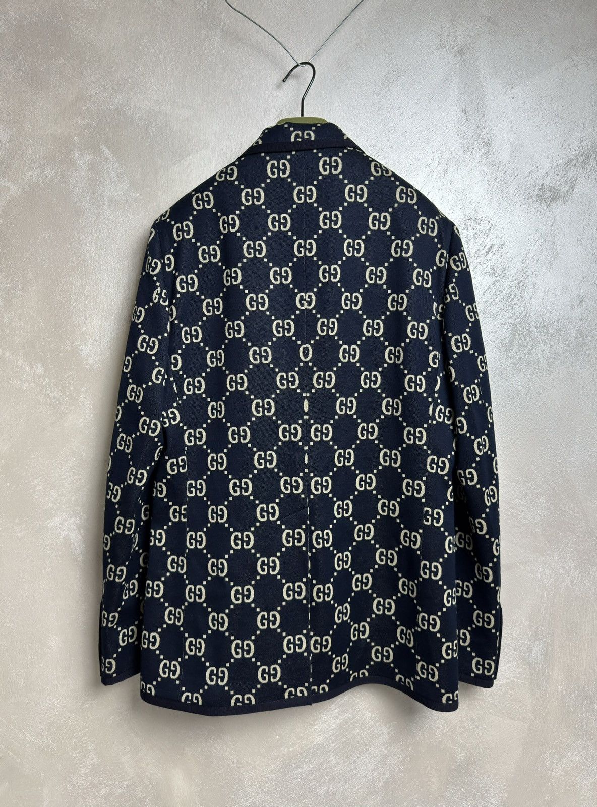 Gucci Gucci GG Monogram Black Blazer Jacket Size 48R - 4 Thumbnail