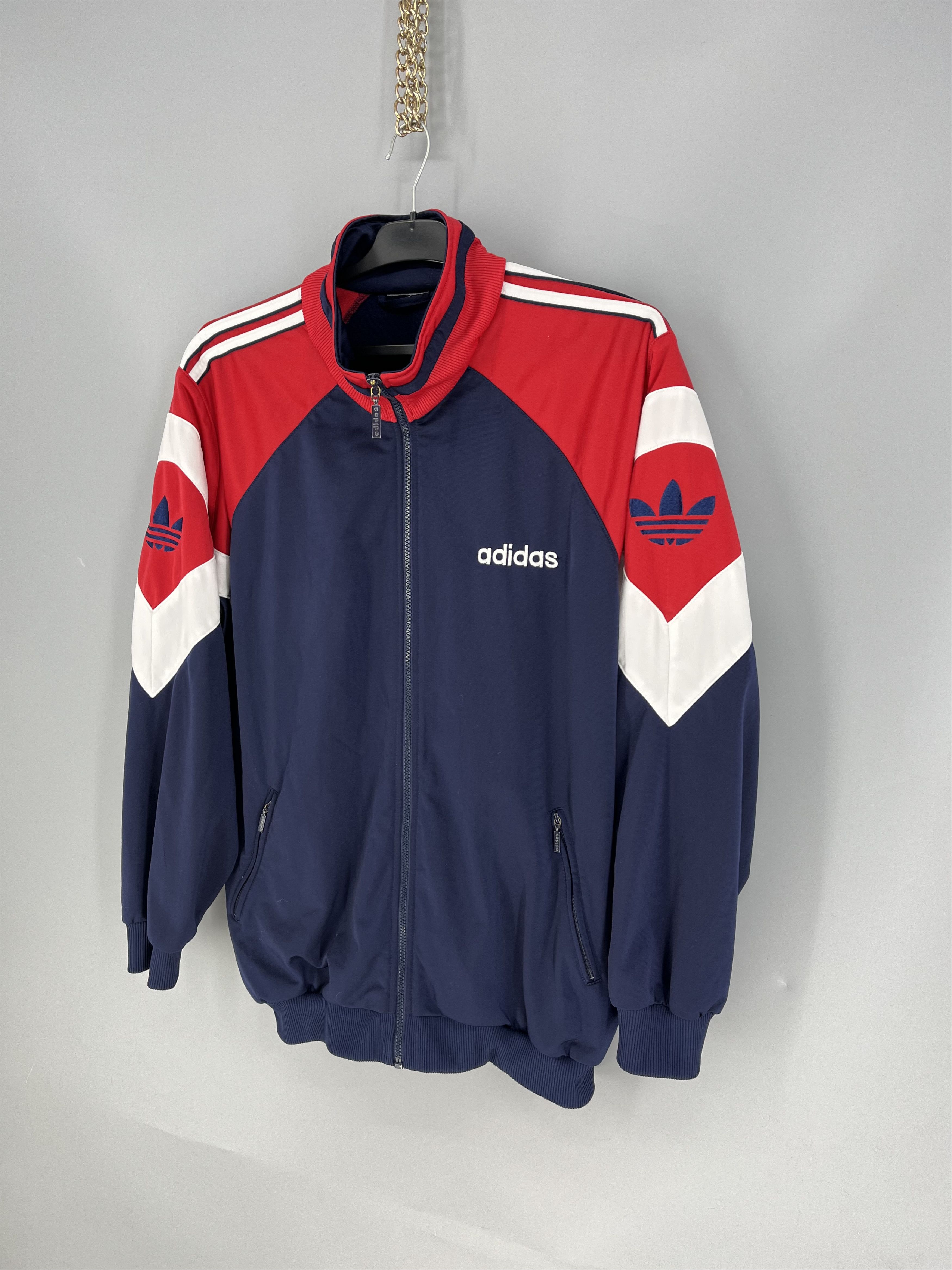 Vintage 90’s adidas RETRO Y2K BIG logo TRACK JACKET Size US M / EU 48-50 / 2 - 3 Thumbnail