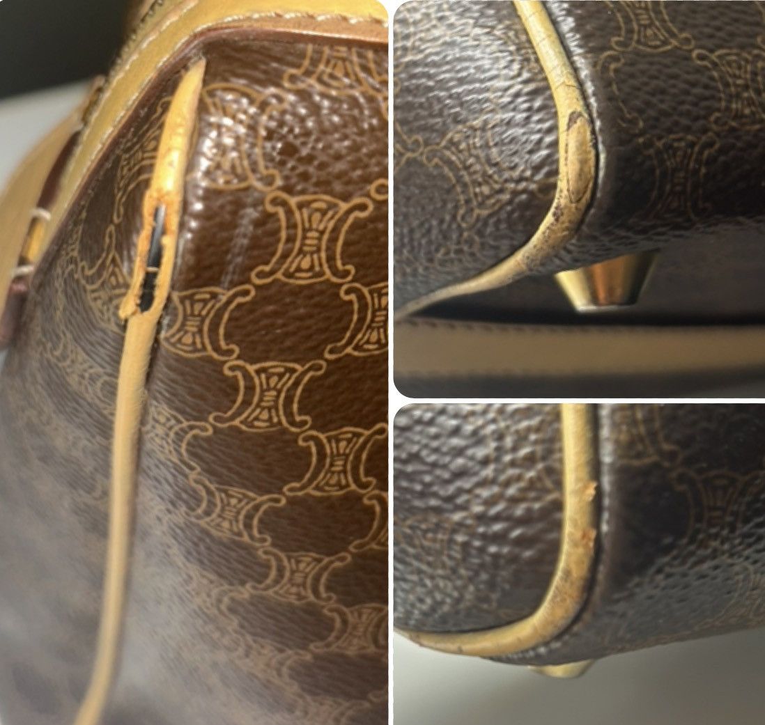 Celine Vintage Celine Macadam Mini Boston Bag Size ONE SIZE - 14 Thumbnail