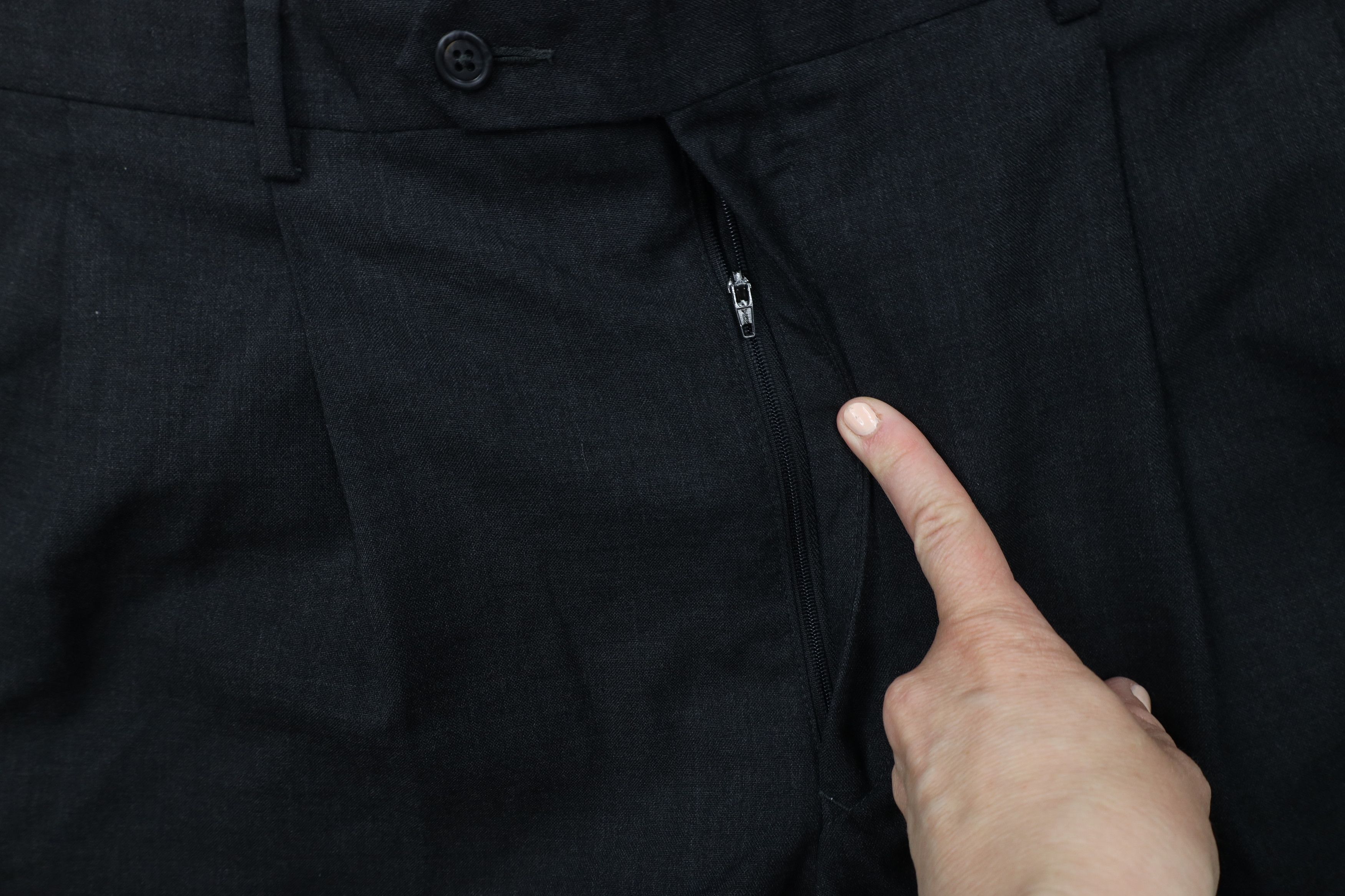 Vintage Vintage 90s Streetwear Pleated Wide Leg Chino Pants Gray Size US 36 / EU 52 - 7 Thumbnail