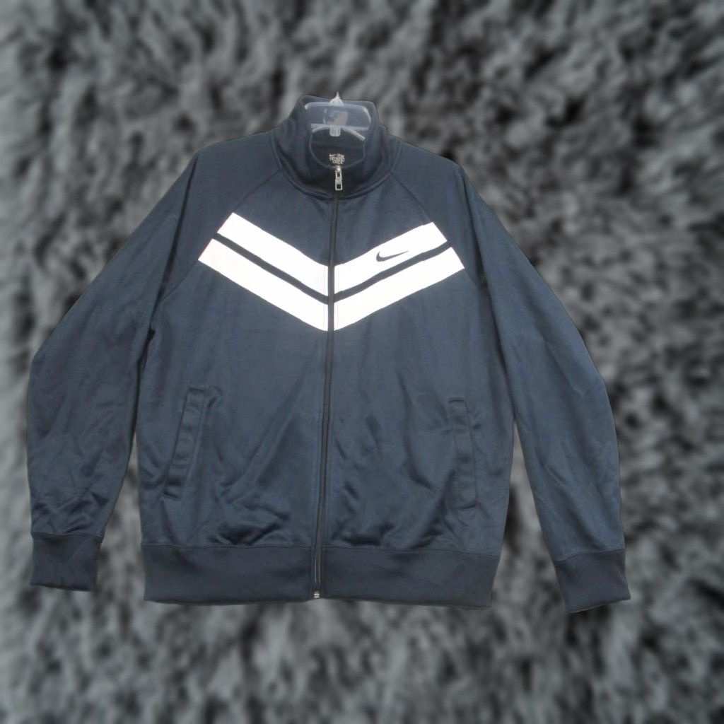 Nike Nike Jacket Mens XL Navy White Athletic Dept Track Full Zip Swoosh 532919-479 Size US XL / EU 56 / 4 - 1 Thumbnail