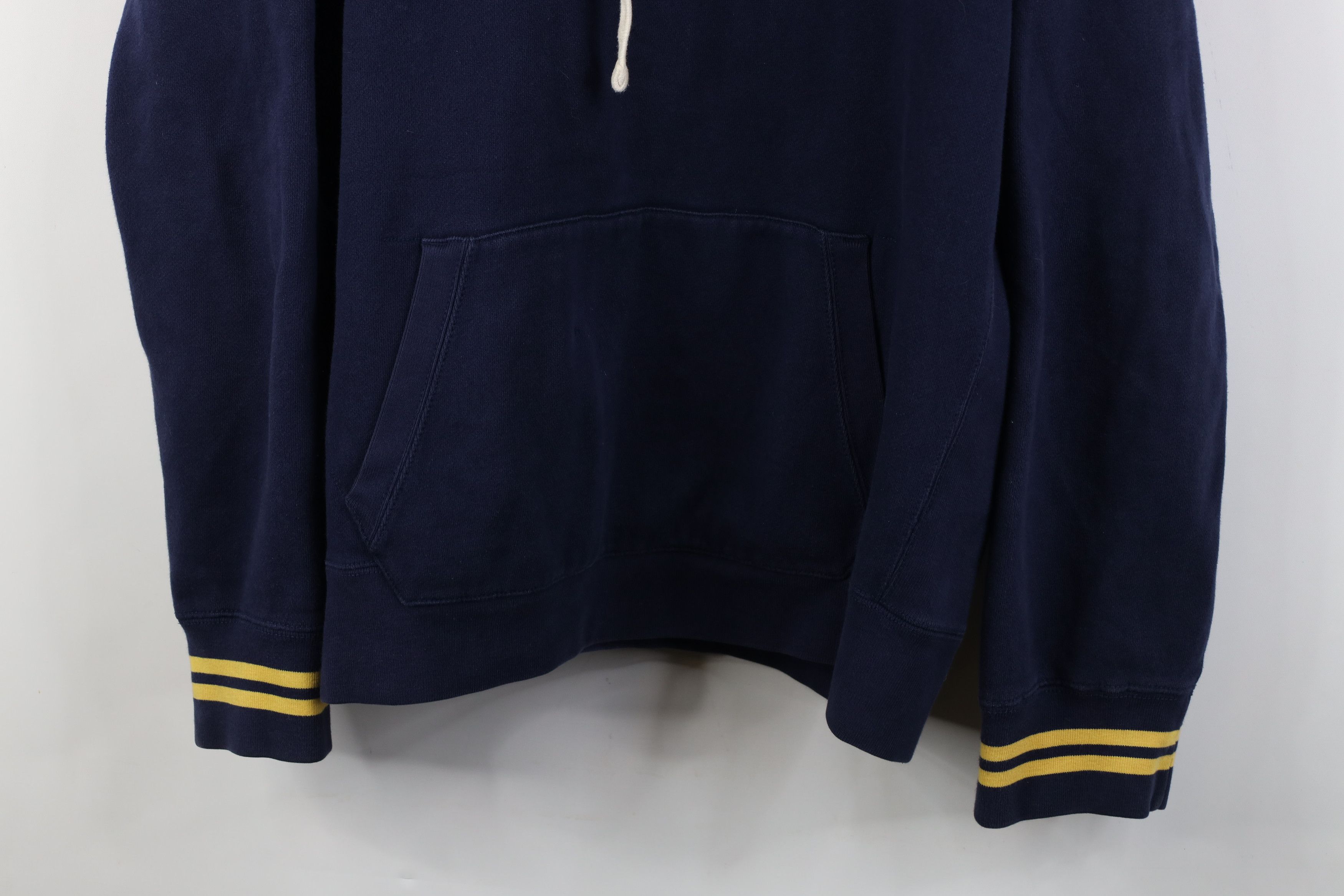 Polo Ralph Lauren Vintage 90s Ralph Lauren Hoodie Sweatshirt Blue Striped Size US XXL / EU 58 / 5 - 3 Thumbnail