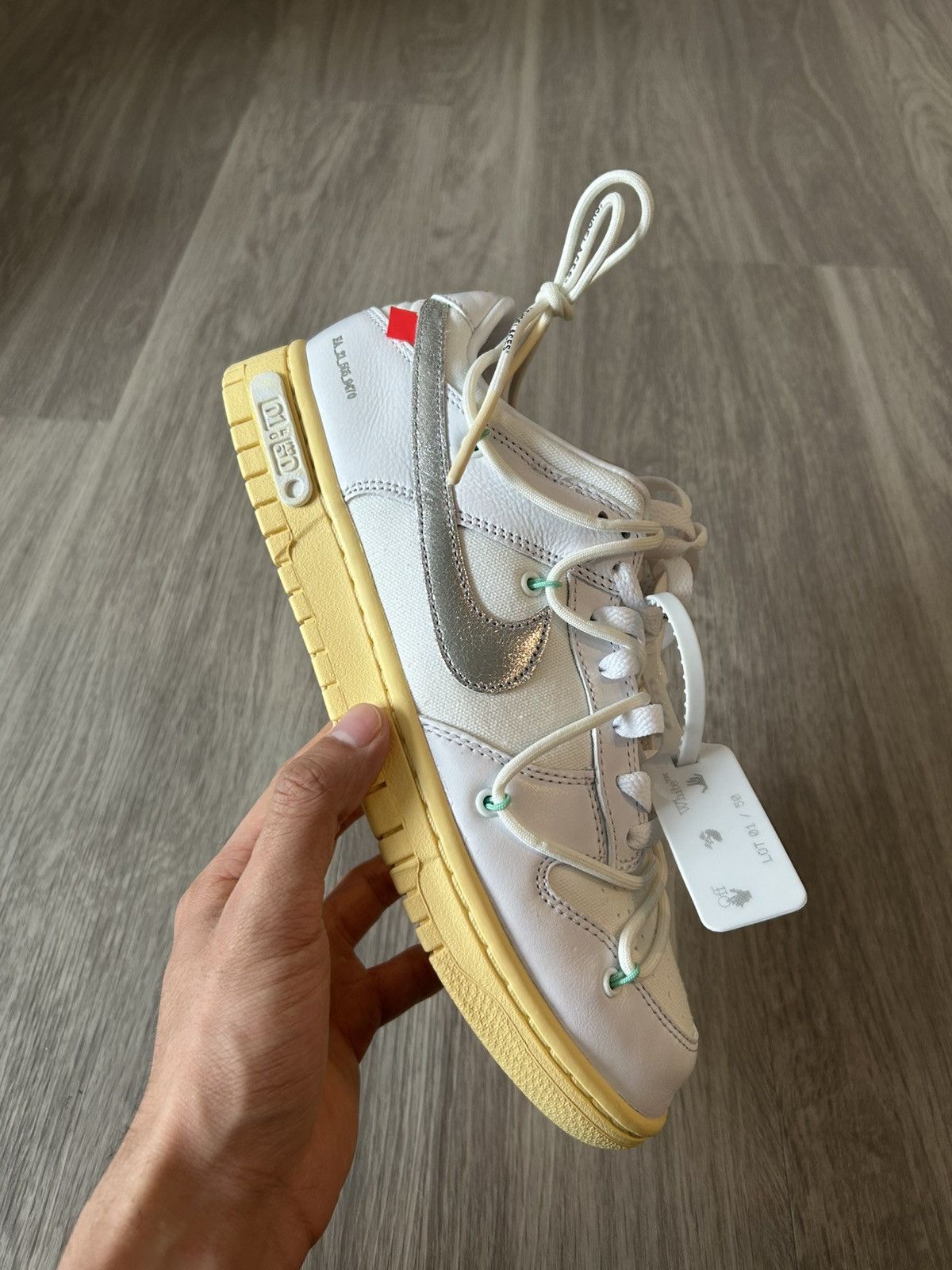 Nike × Off-White Off-White X Nike Dunk Low 01 Of 50 Size 8 Size US 8 / EU 41 - 7 Thumbnail