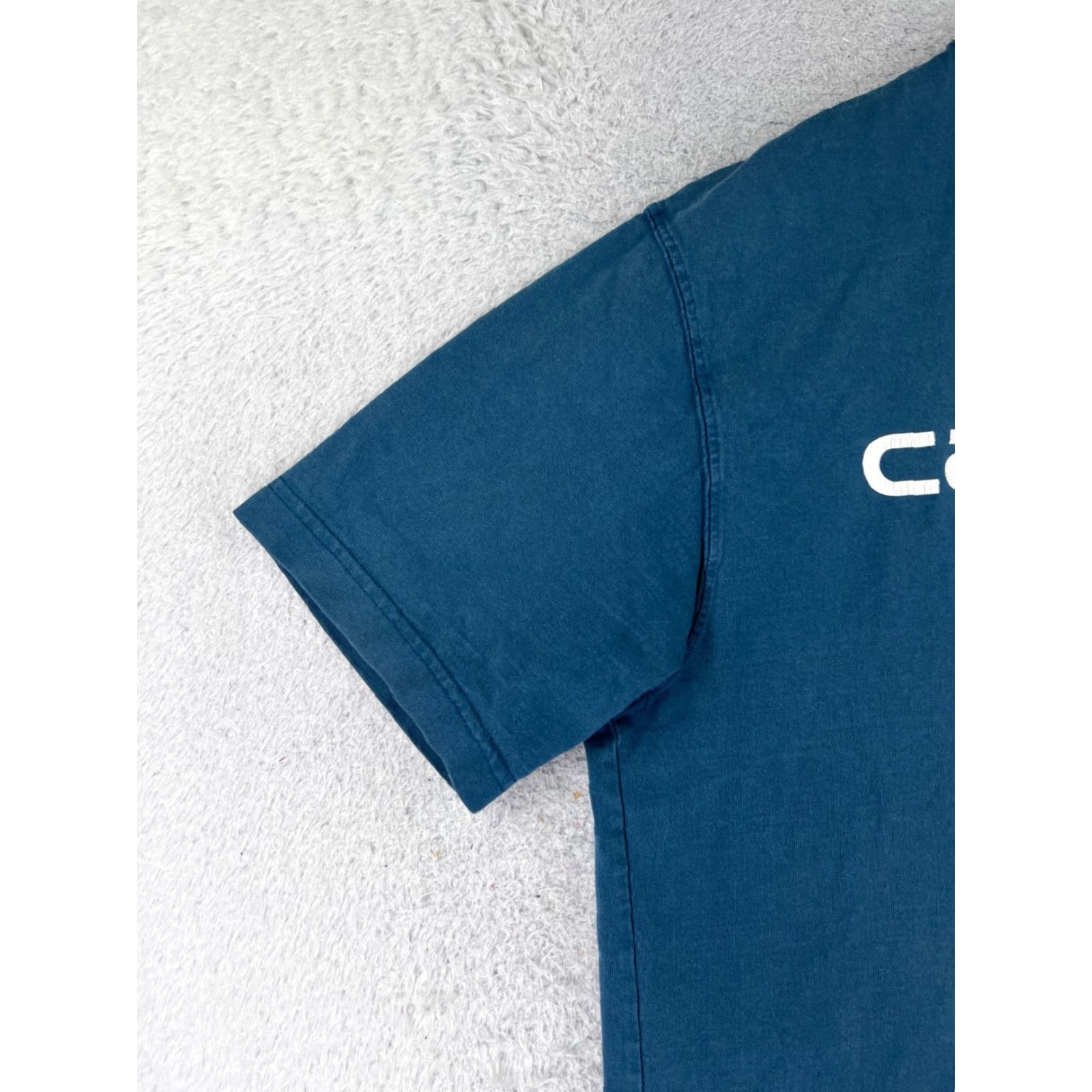 Carhartt VINTAGE Carhartt Shirt Men L Blue Short Sleeve Crew Neck Cotton Blend Logo Embroidered Work Modern 90s Mens Size US L / EU 52-54 / 3 - 3 Thumbnail