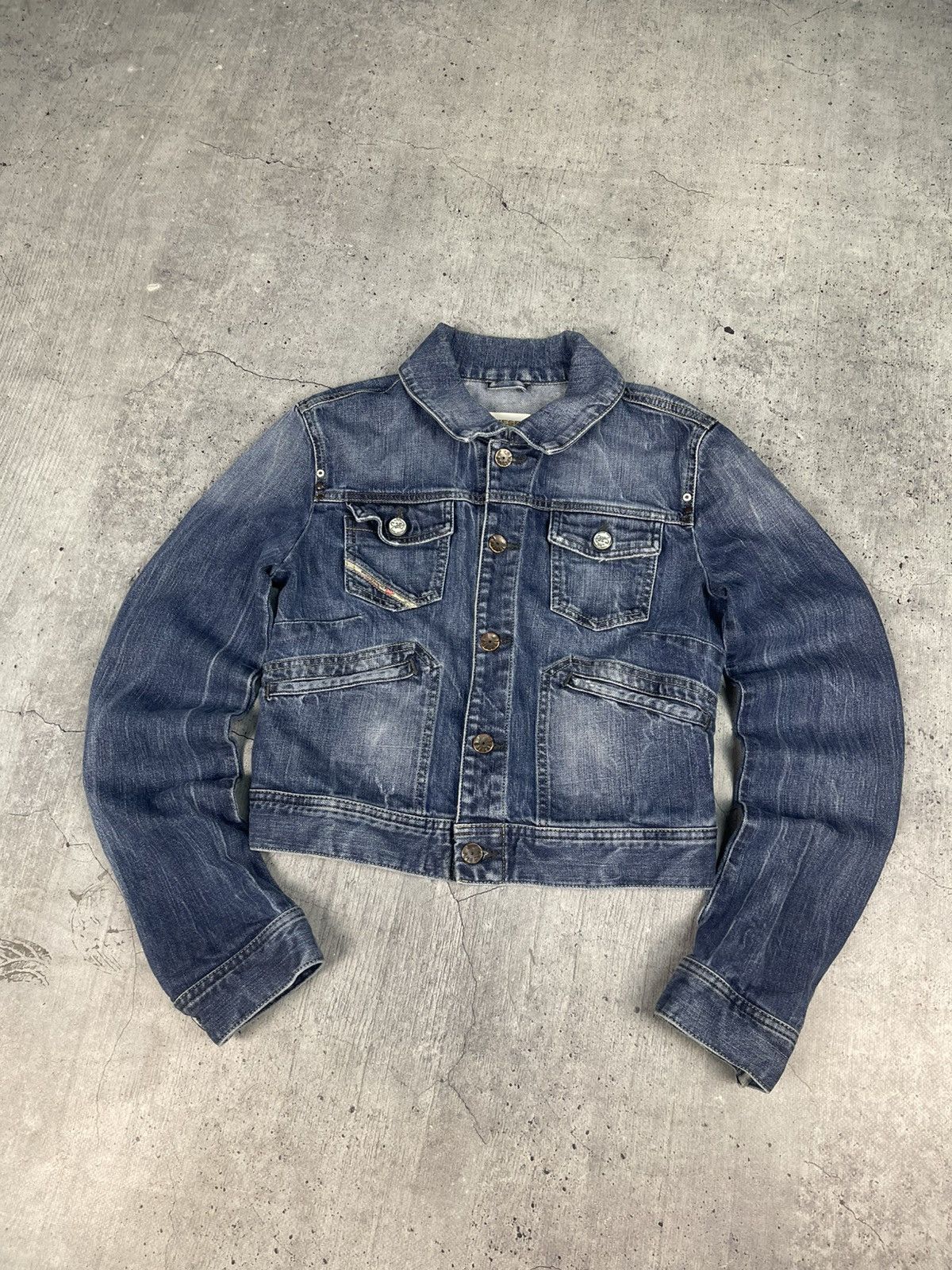 Diesel Diesel Vintage Y2K Washed Blue Denim Jeans Jacket Size M / US 6-8 / IT 42-44 - 1 Thumbnail