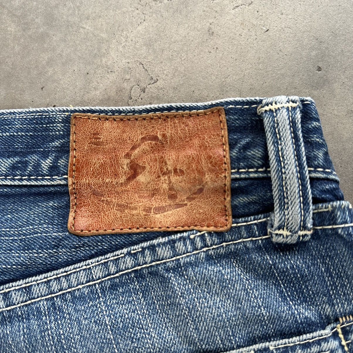 Japanese Brand Vintage Japanese Redline Distress Faded Denim Jean Pant W29 Size US 29 - 12 Thumbnail