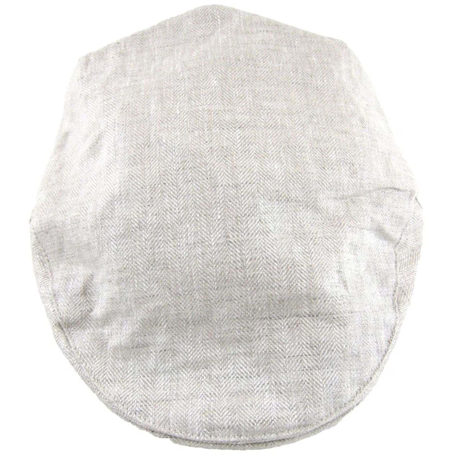 Vintage BOTVELA Linen Ivory Lightweight Breathable Golf Hat 7 1/8 Size ONE SIZE - 2 Thumbnail