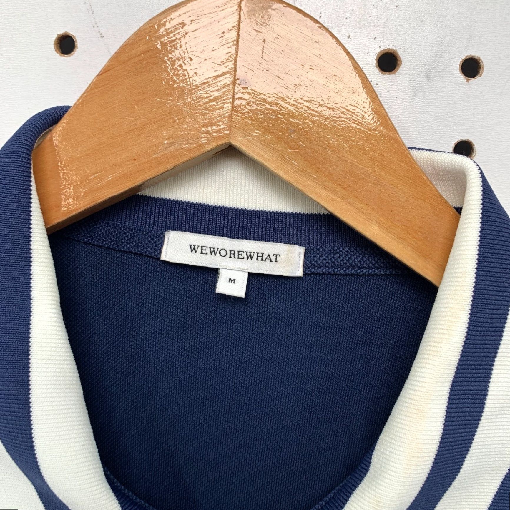 Vintage We Wore What Tennis Dress Womens Medium Navy Pleated Tennis Club Zip Front Size M / US 6-8 / IT 42-44 - 3 Thumbnail