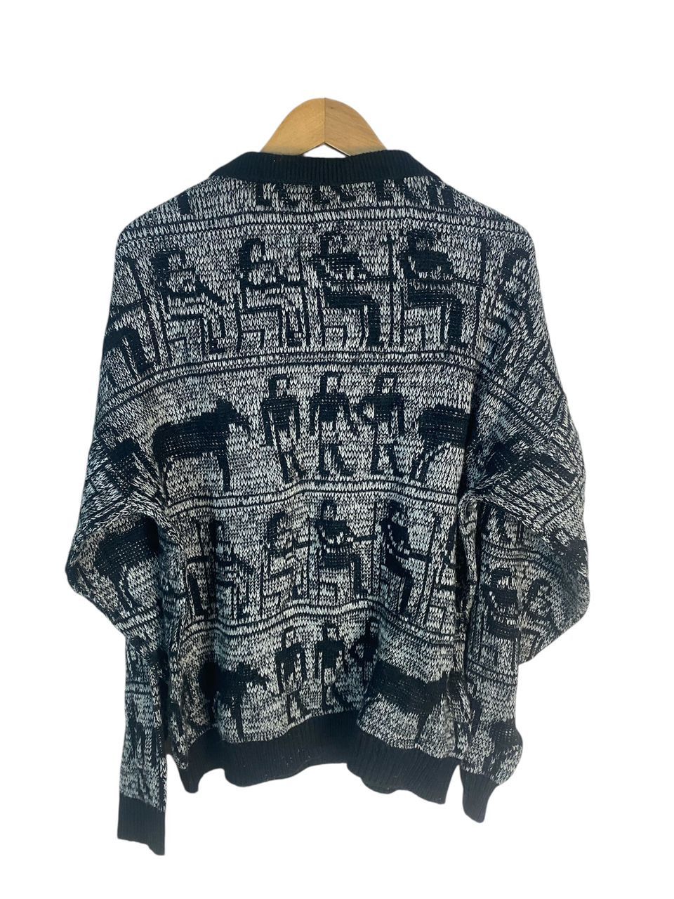 Designer × Japanese Brand × Vintage Unisex 🔥La’fiori dessin fullprint knitwear sweatshirt Size US L / EU 52-54 / 3 - 2 Thumbnail