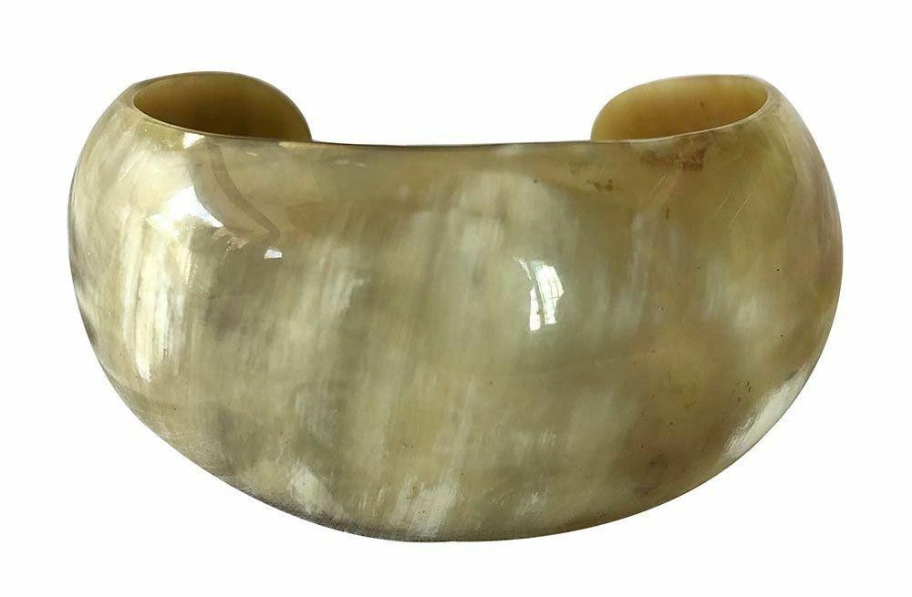 Designer New Textured Cow Horn Bracelet. Size ONE SIZE - 6 Thumbnail