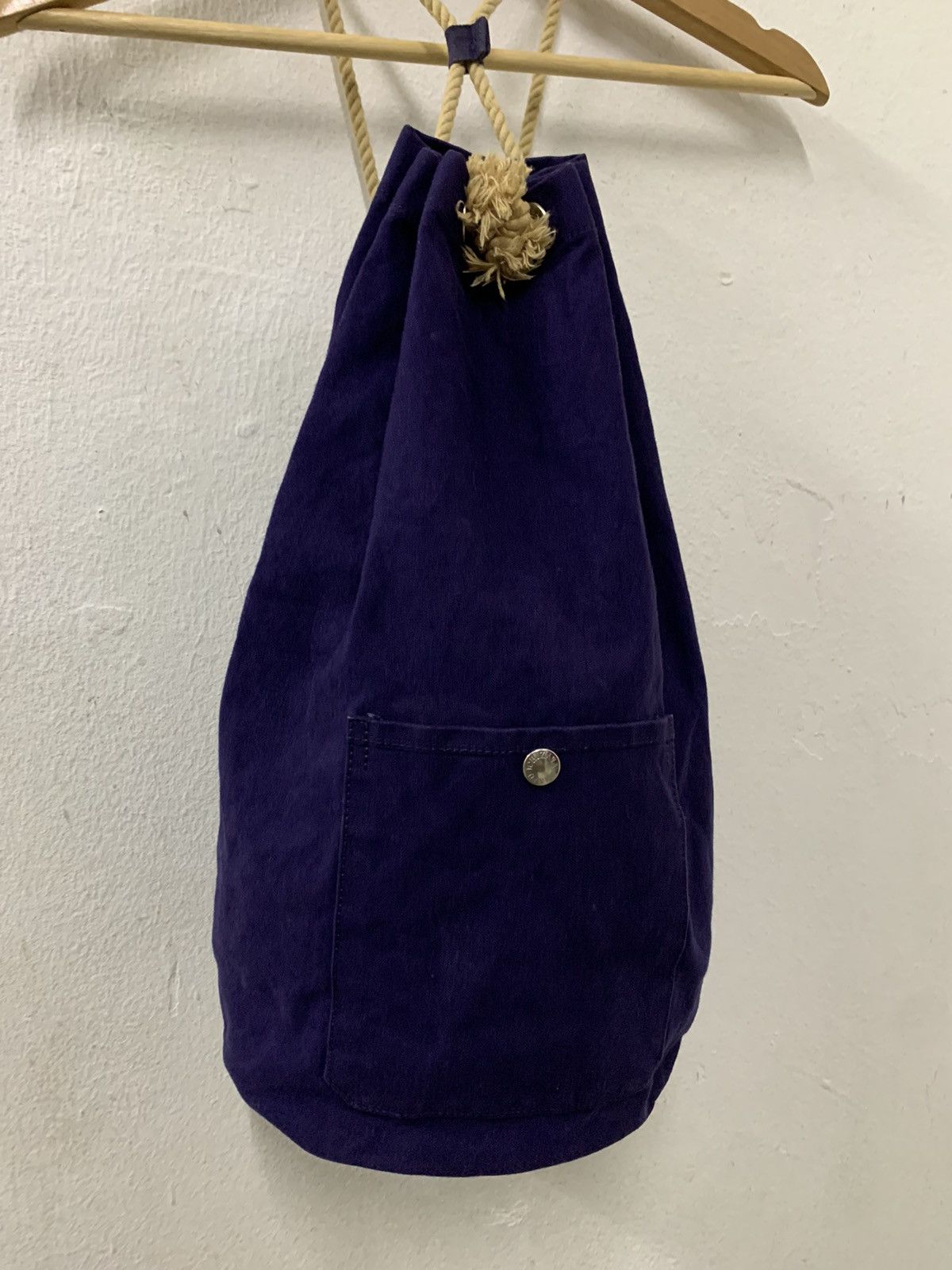 Ichizawa Shinzaburo Hanpu × Japanese Brand RARE Ichizawa Shinzaburo Hanpu Canvas Bucket Bag Size ONE SIZE - 4 Thumbnail