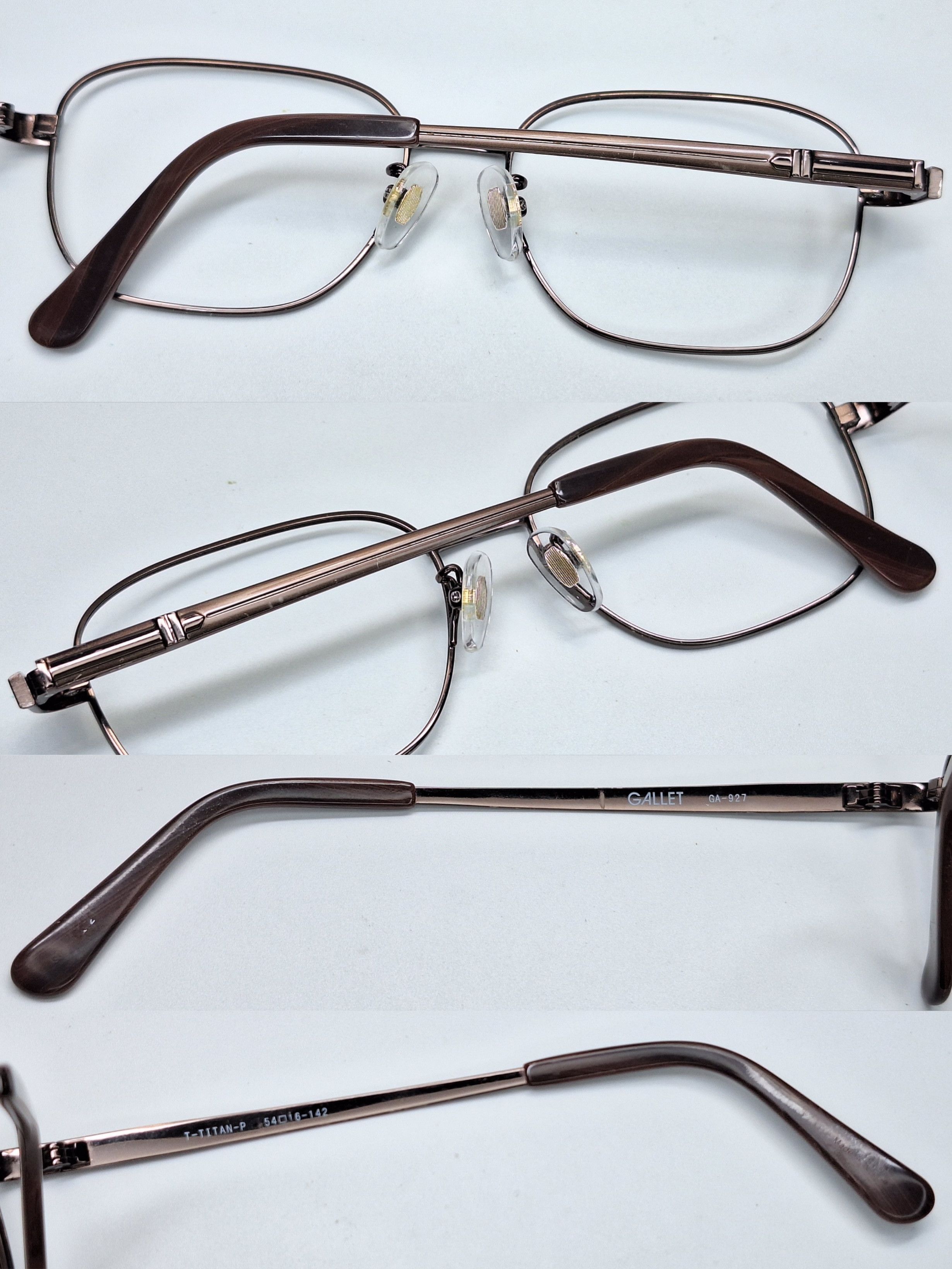 Other GALLET GA-927 T-Titan-P Bronze Metallic Wellington Eyeglass Size ONE SIZE - 4 Thumbnail