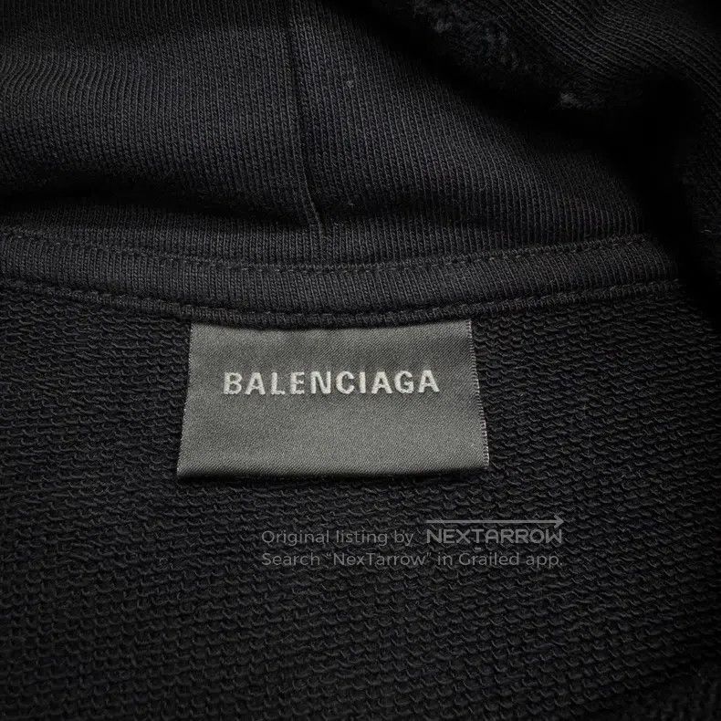 Balenciaga Graffiti Letter Hooded Sweatshirt