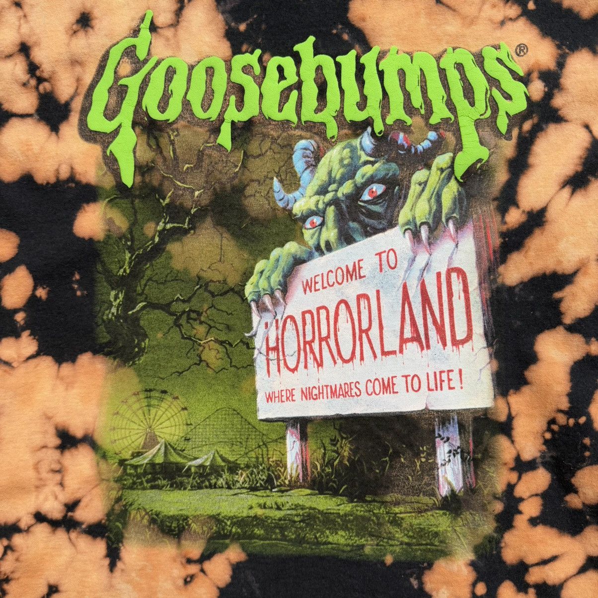 Expert Horror Goosebumps Welcome To Horrorland Tie Dye Tee Size US M / EU 48-50 / 2 - 4 Thumbnail