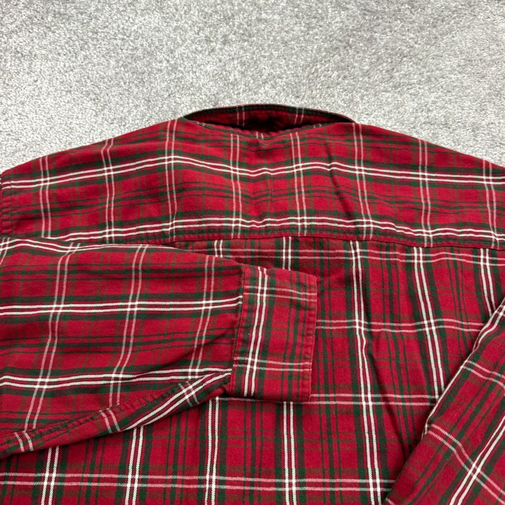 Vintage Vintage Woolrich Flannel Shirt Men Large Red Green Plaid 90s Casual Outdoor Heritage Workwear Size US L / EU 52-54 / 3 - 4 Thumbnail