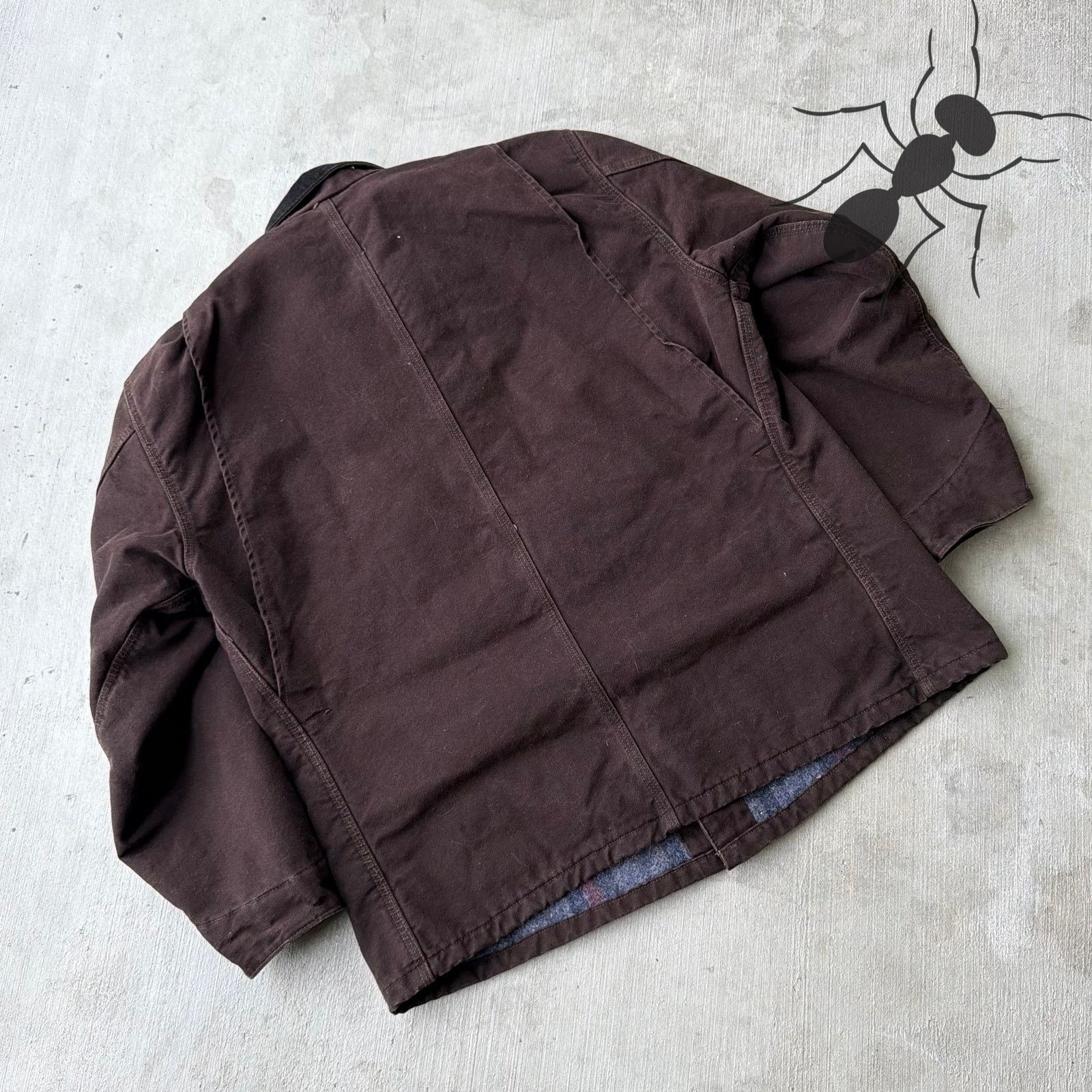 Carhartt × Vintage Carhartt C02 DKB brown button up chore work wear jacket Size US XL / EU 56 / 4 - 6 Thumbnail