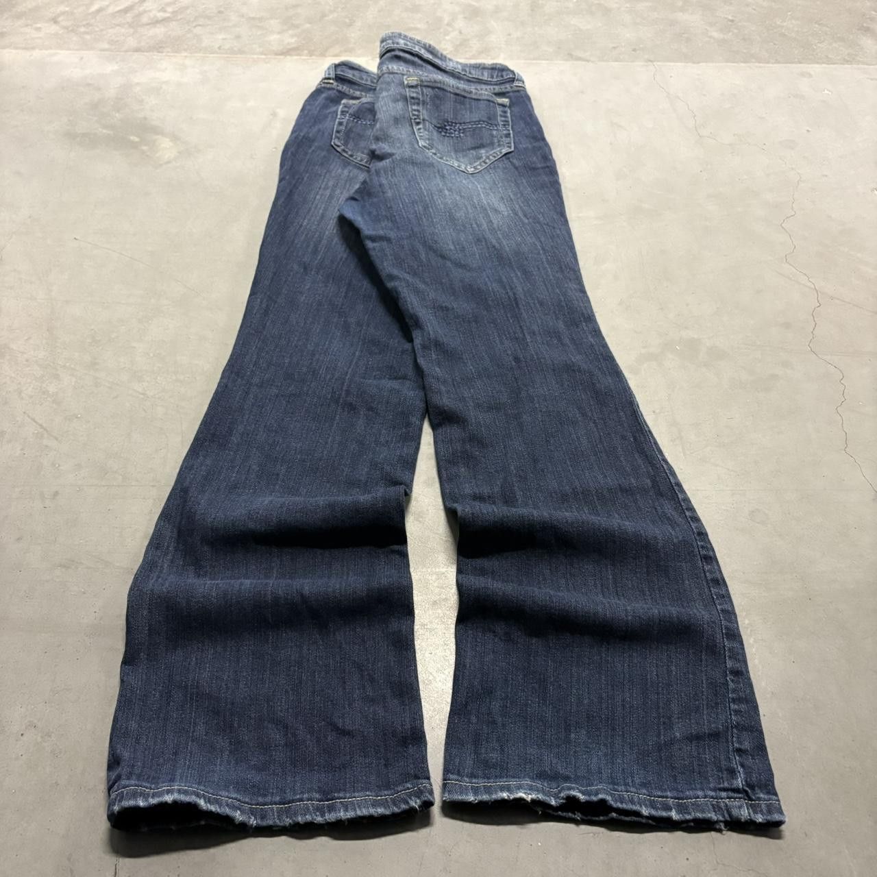 Vintage Crazy Vintage Y2K/2000s Flare Streetwear Style Dark Blue Wash Denim Jeans! Size US 34 / EU 50 - 4 Thumbnail