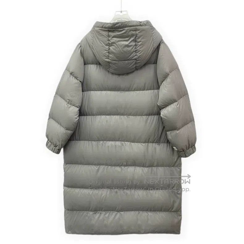 Max Mara Max Mara Grey Hooded Drawstring Zipper Long-Sleeve Down Ja Size XS / US 0-2 / IT 36-38 - 2 Thumbnail